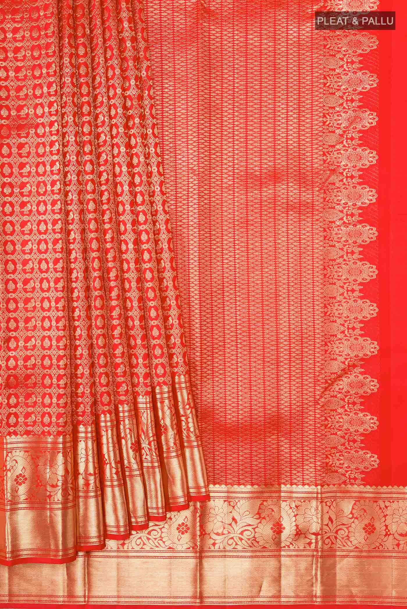 Red Kanchipuram Silk Saree