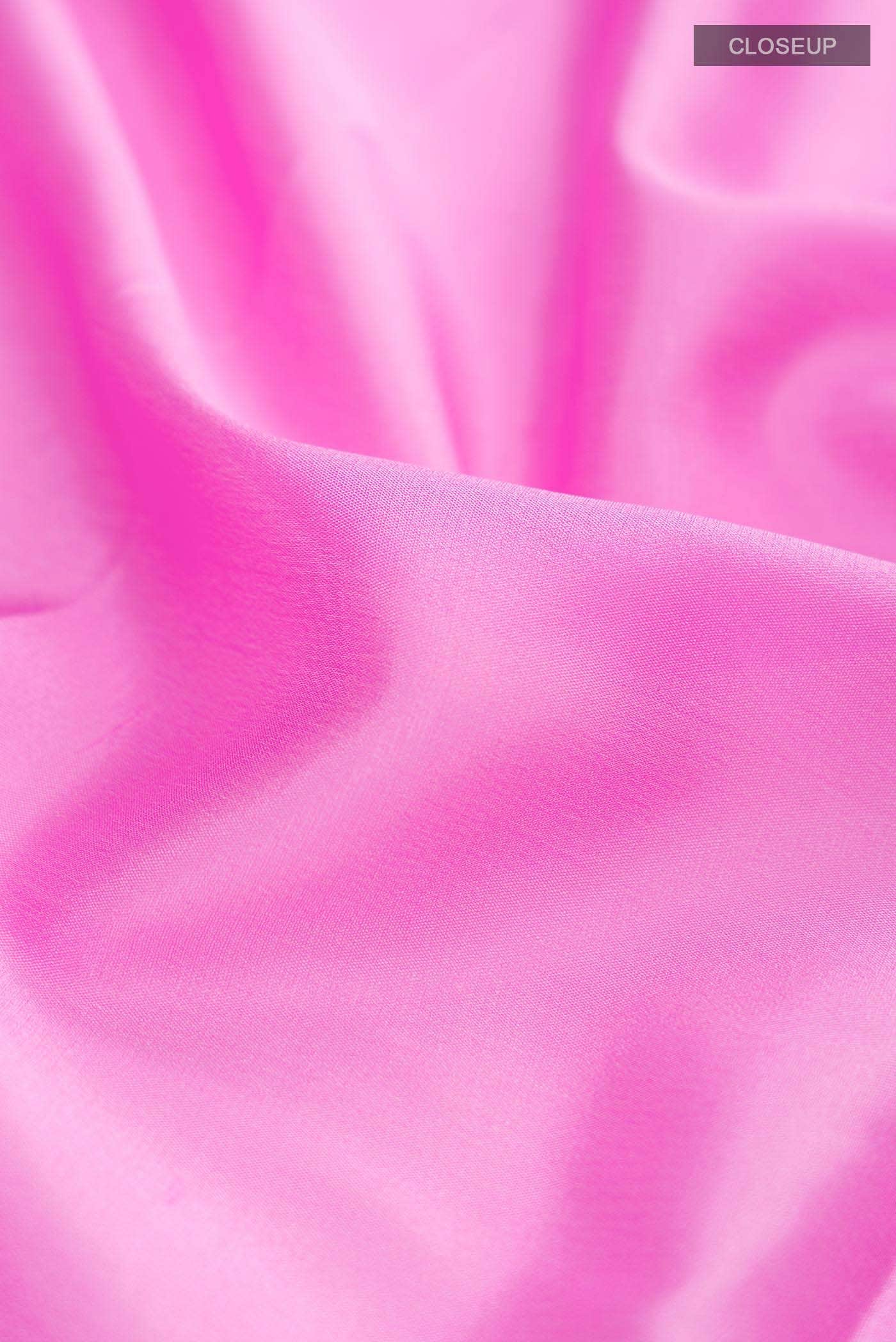 Rose pink Mysore Crepe Saree