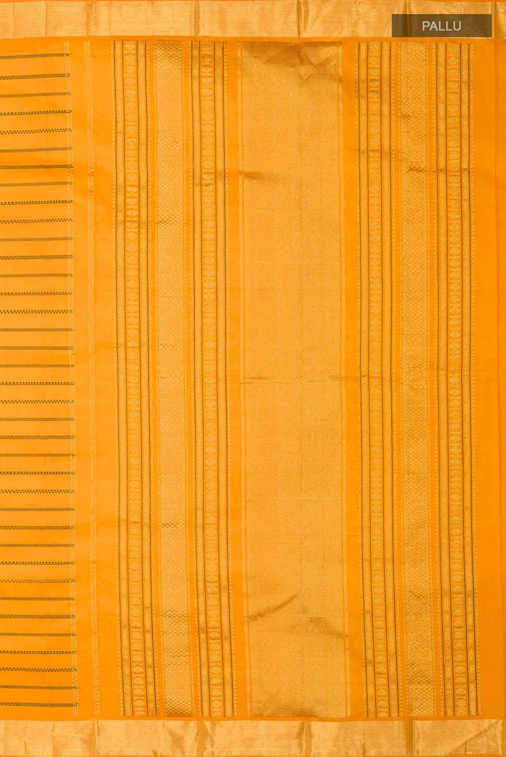 Yellow Kanchipuram Silk Saree