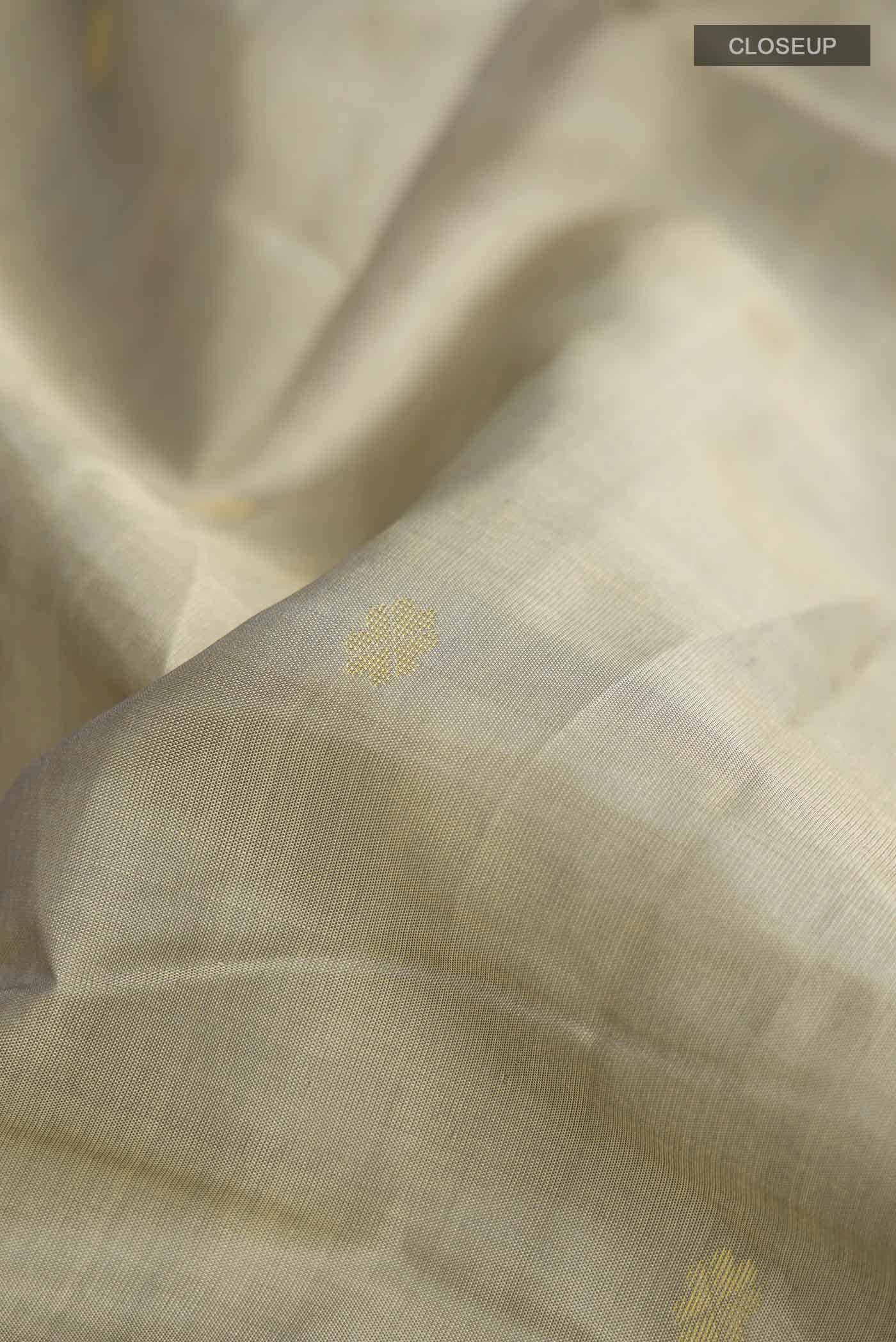 Grey Kanchipuram Silk Saree
