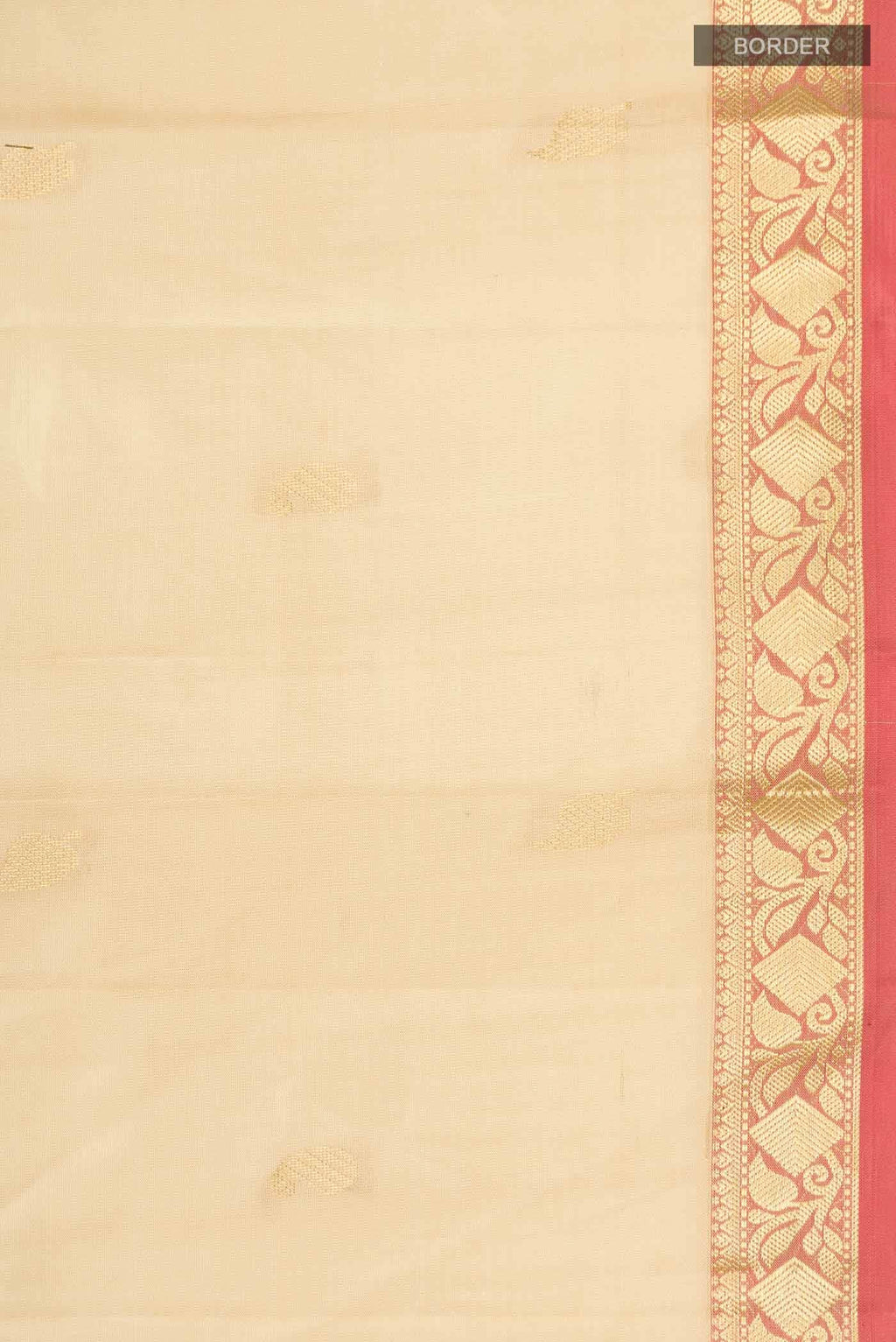 Beige Kanchipuram Silk Saree