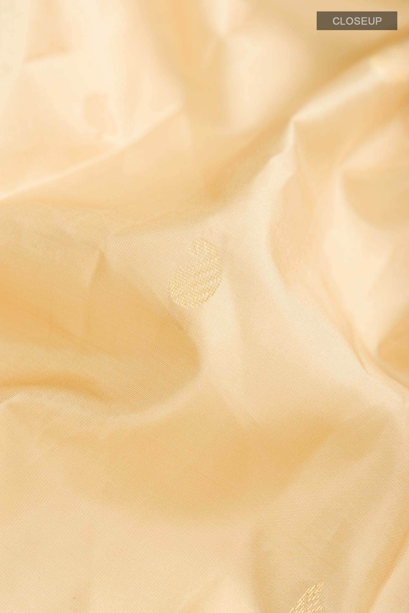 Beige Kanchipuram Silk Saree