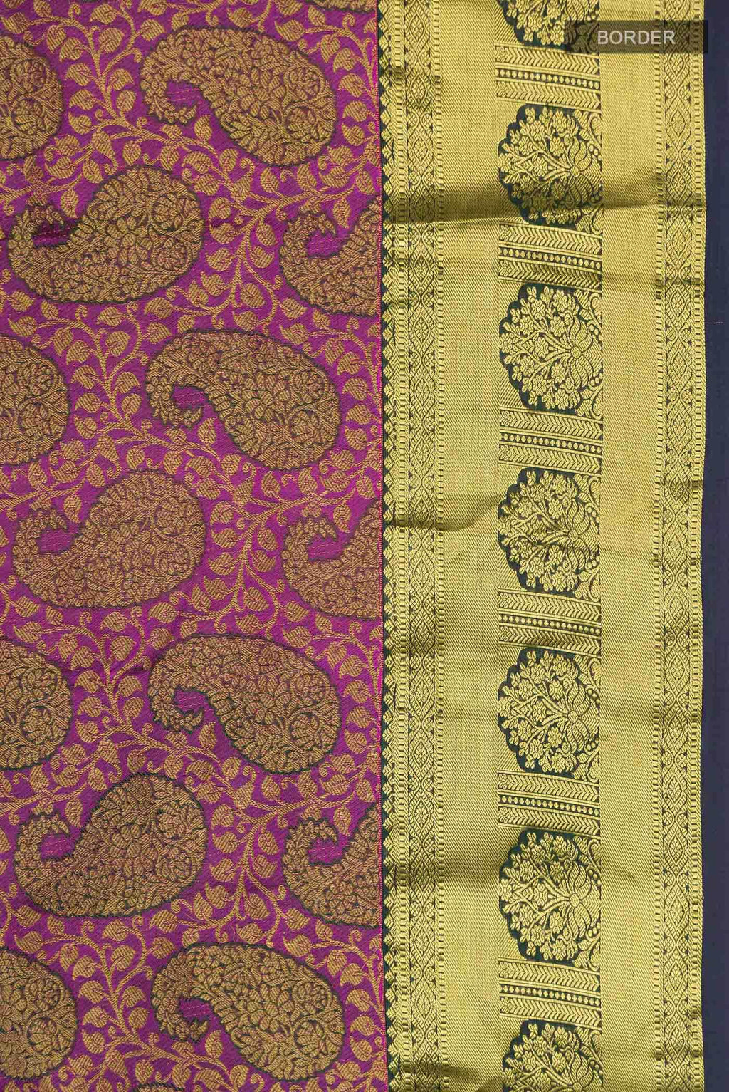 Purple Kanchipuram Silk Saree