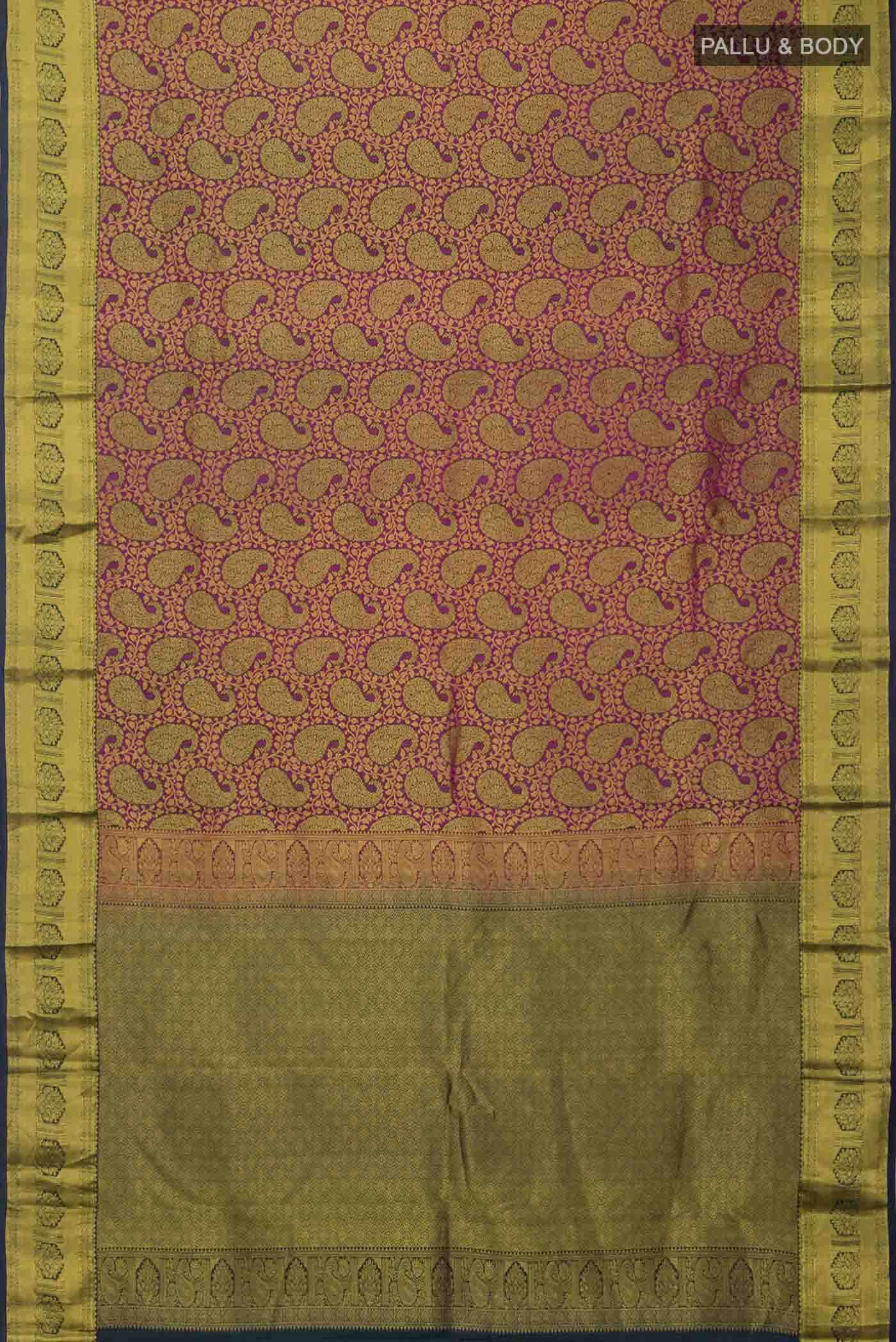 Purple Kanchipuram Silk Saree