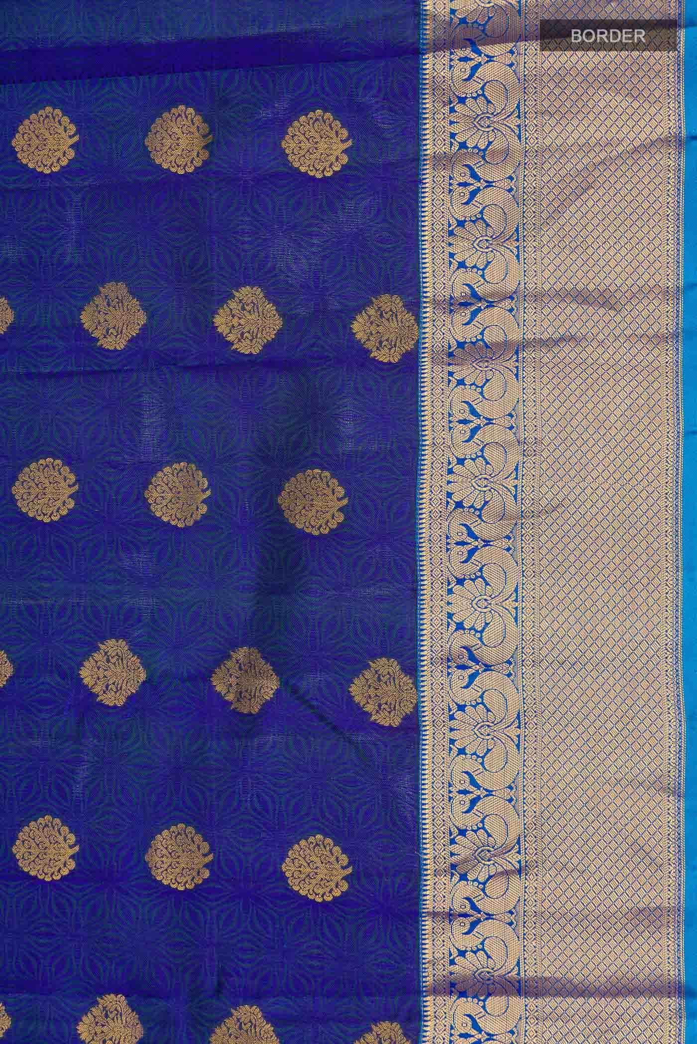 Blue Kanchipuram Silk Saree