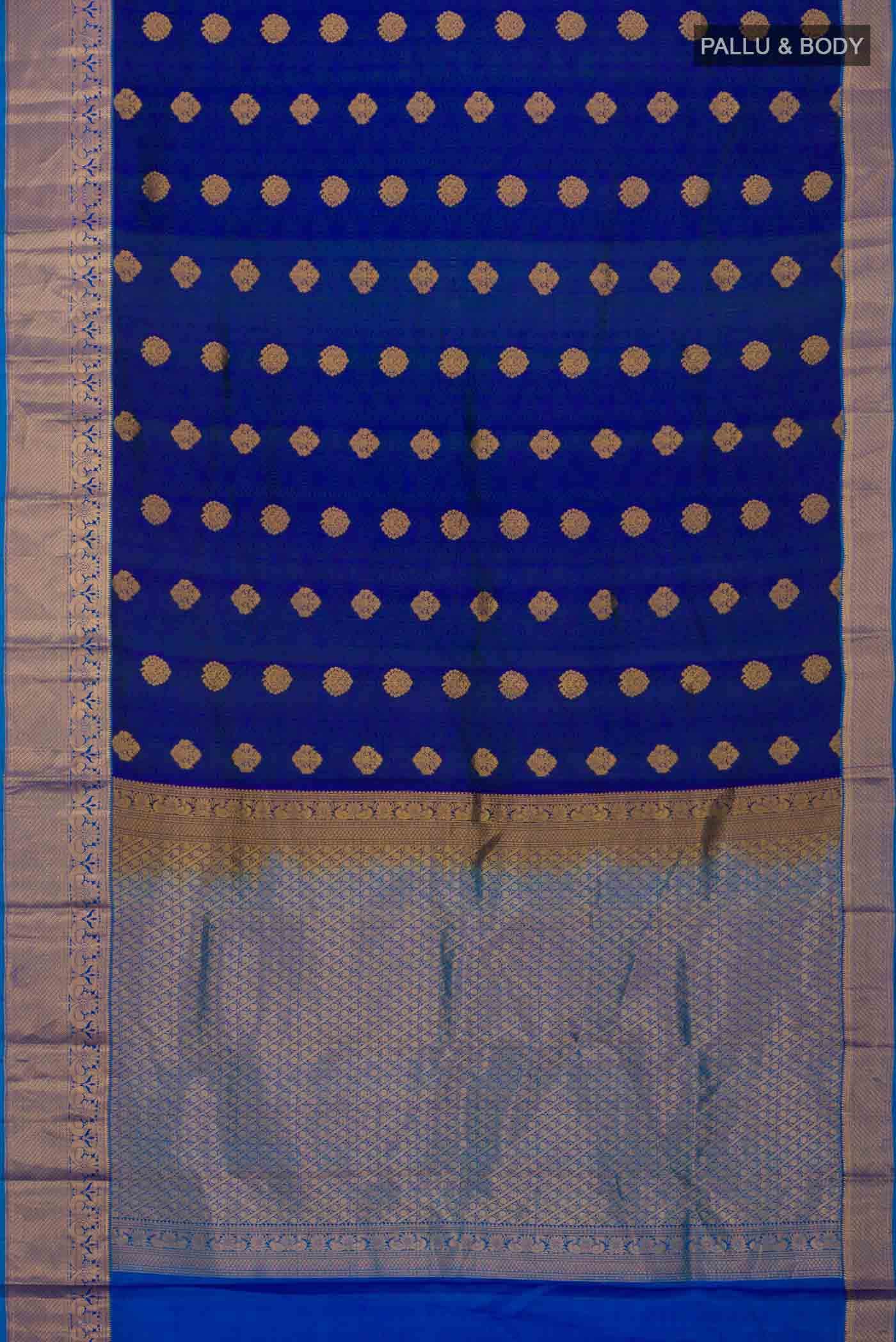 Blue Kanchipuram Silk Saree