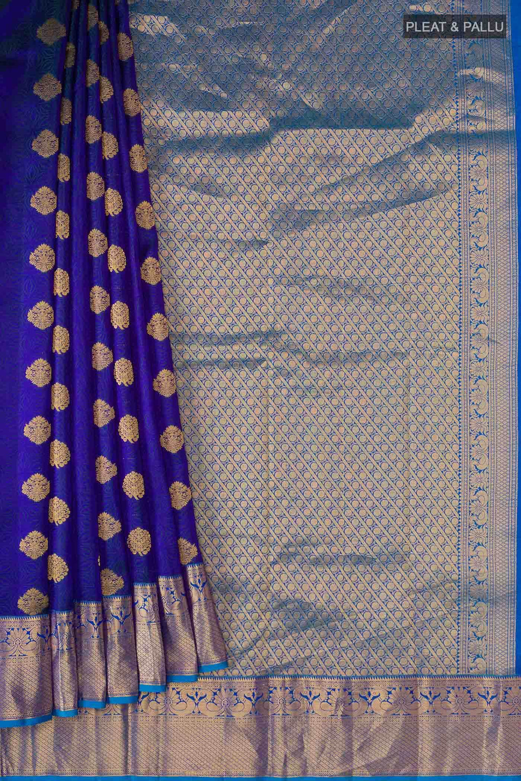 Blue Kanchipuram Silk Saree