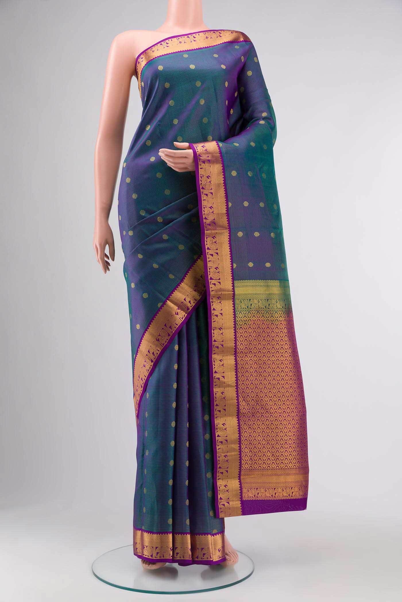 Green Kanchipuram Silk Saree