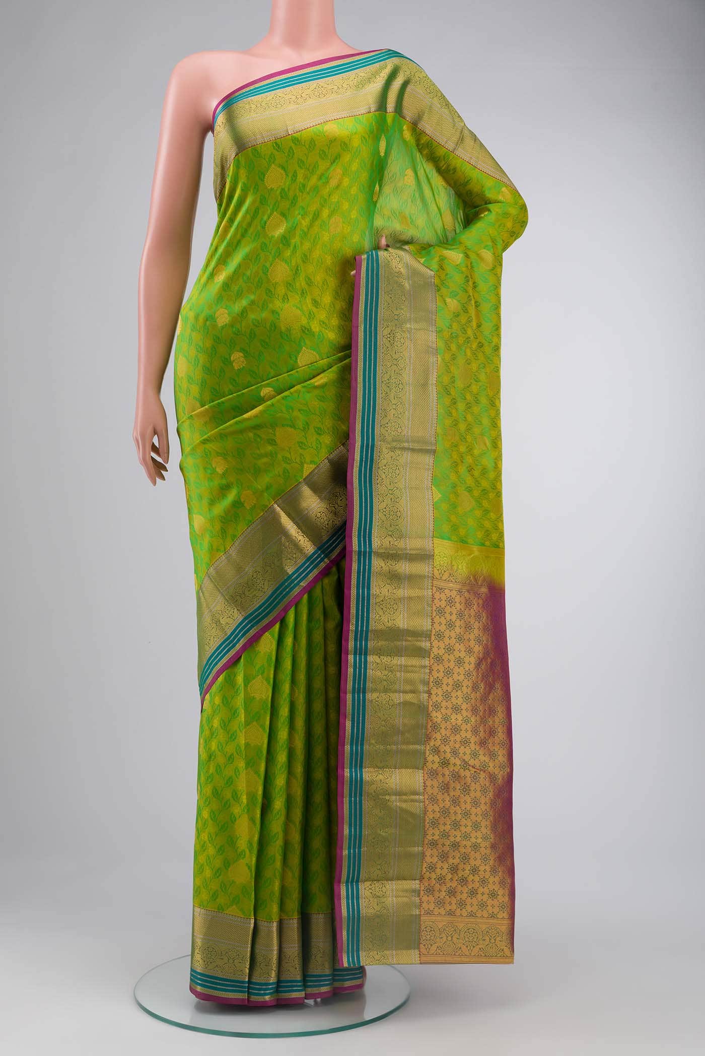 Green Kanchipuram Silk Saree