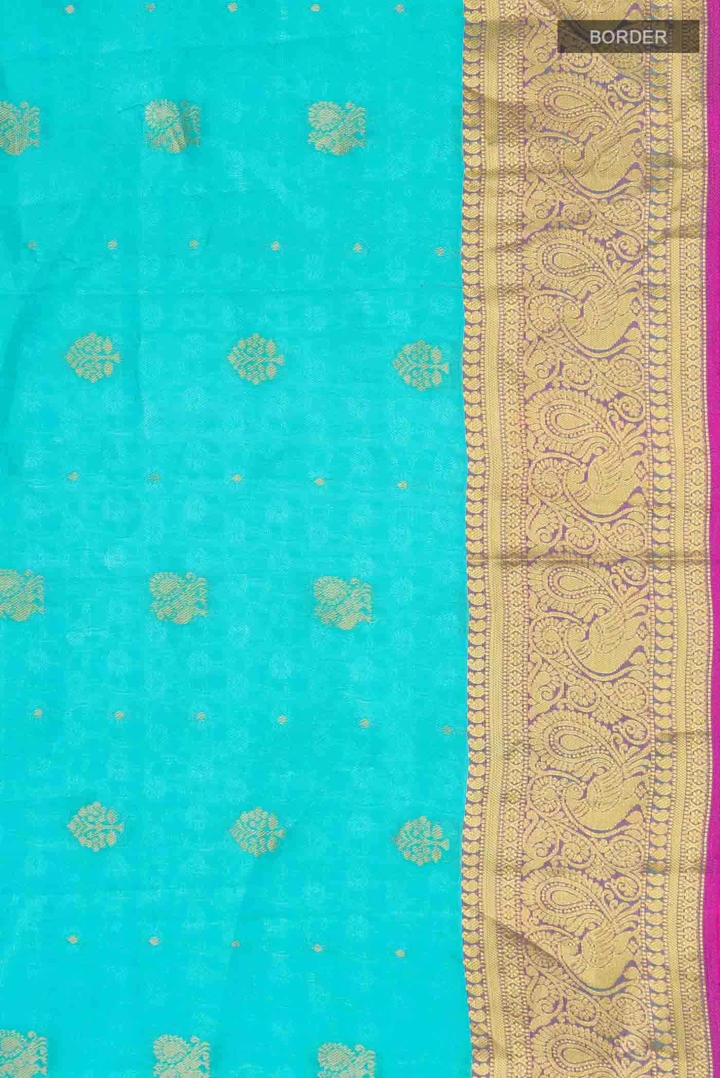 Blue Kanchipuram Silk Saree