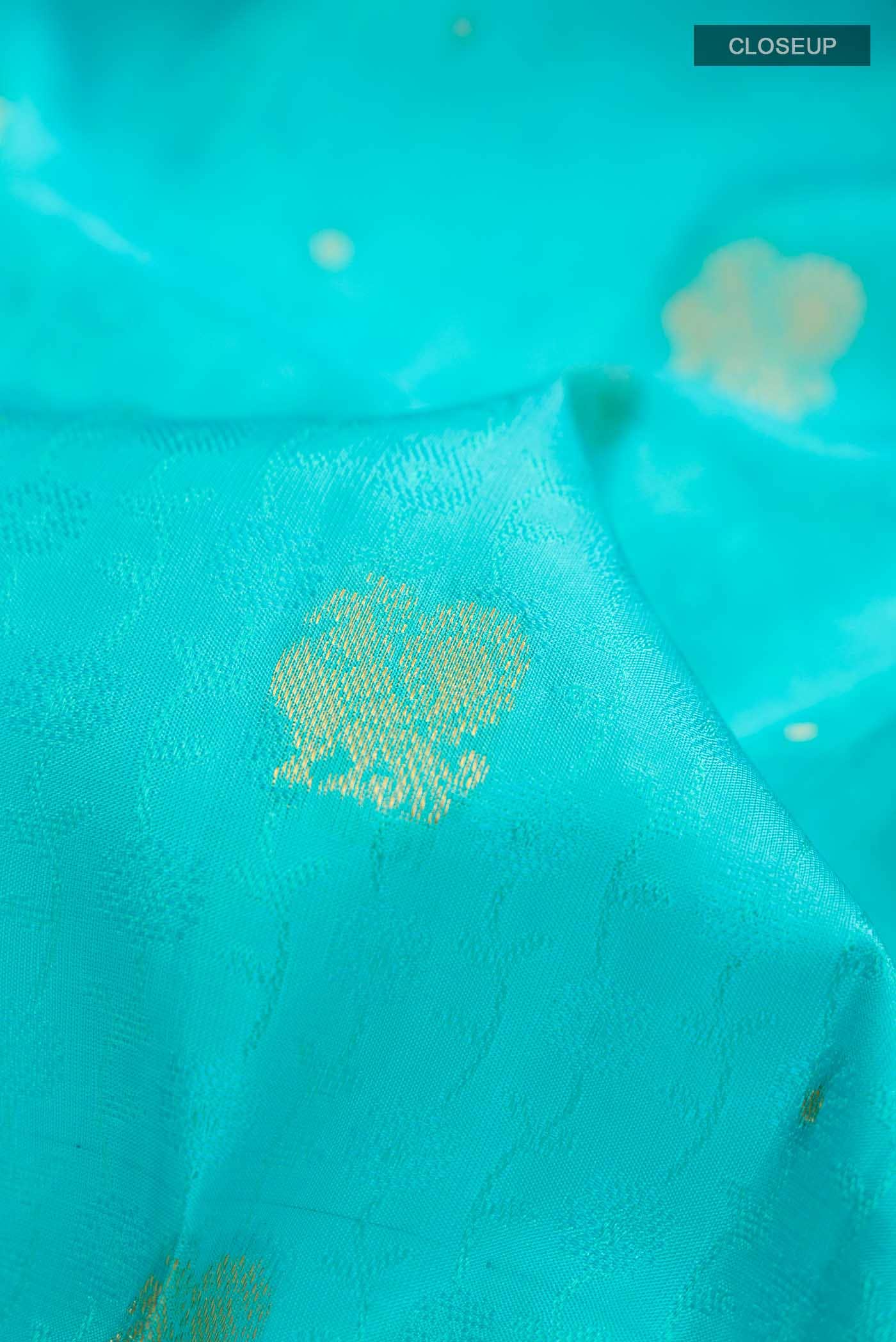 Blue Kanchipuram Silk Saree