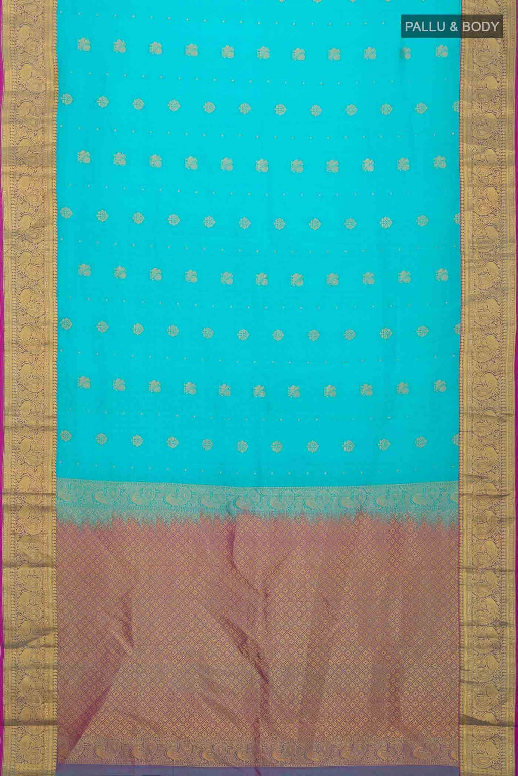 Blue Kanchipuram Silk Saree