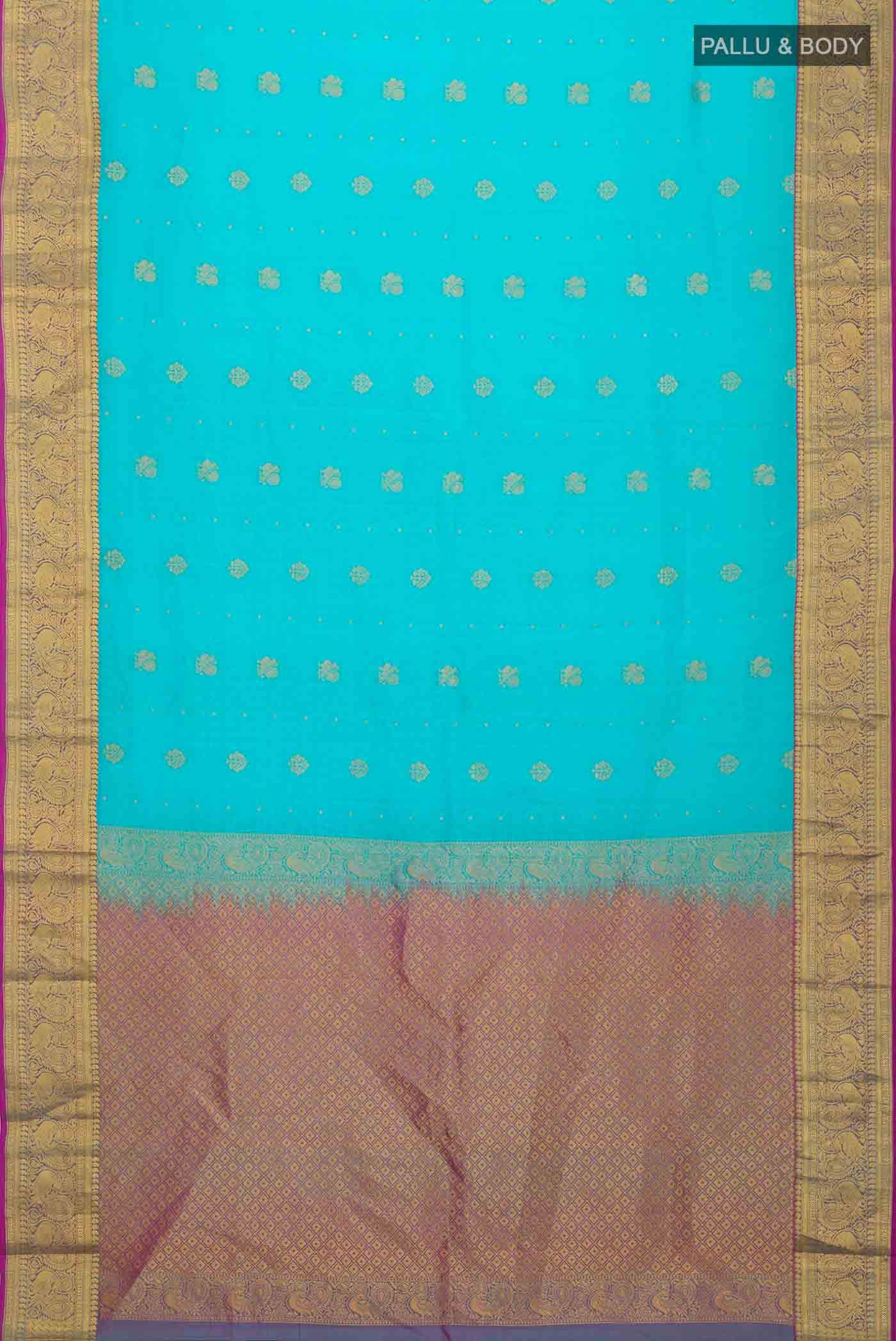 Blue Kanchipuram Silk Saree