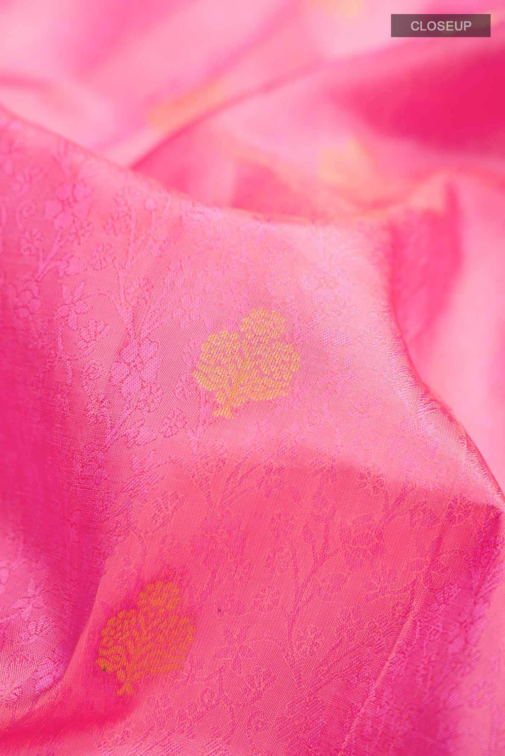 Pink Kanchipuram Silk Saree