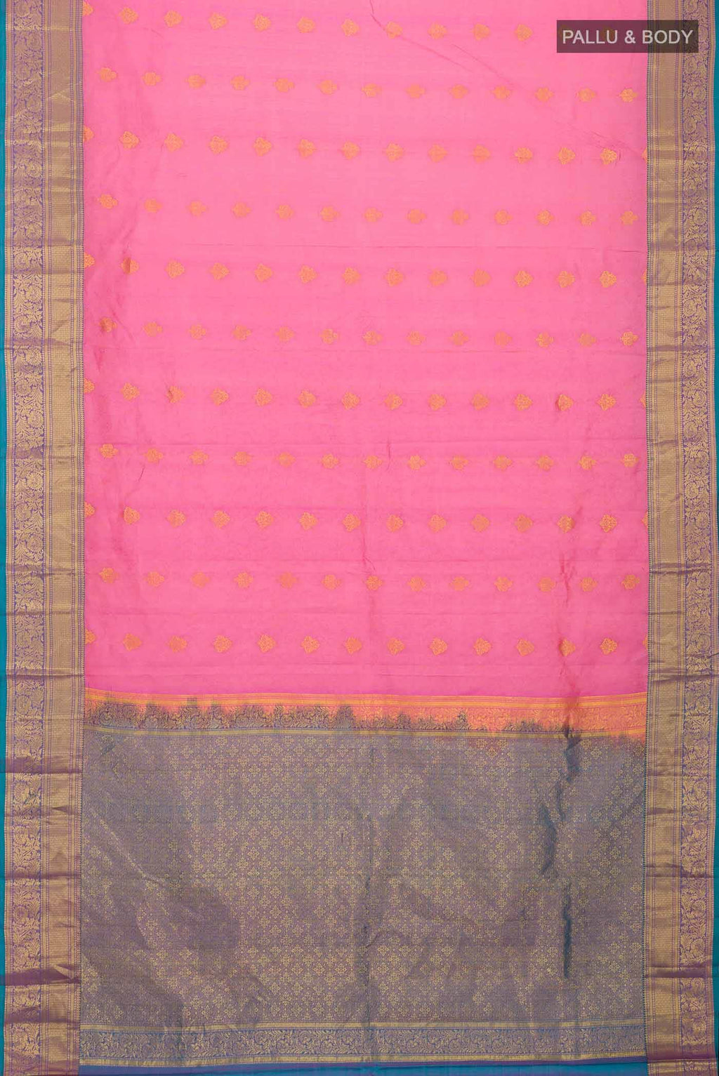 Pink Kanchipuram Silk Saree