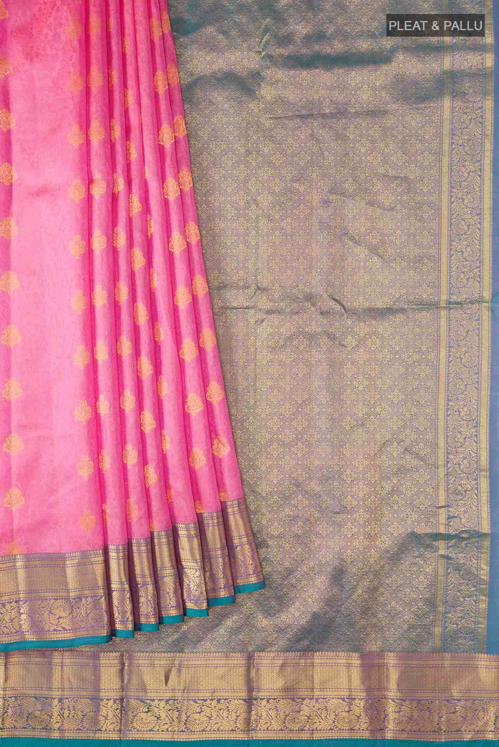Pink Kanchipuram Silk Saree