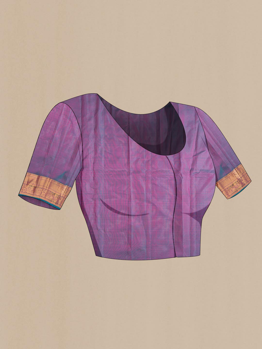Pink Kanchipuram Silk Saree