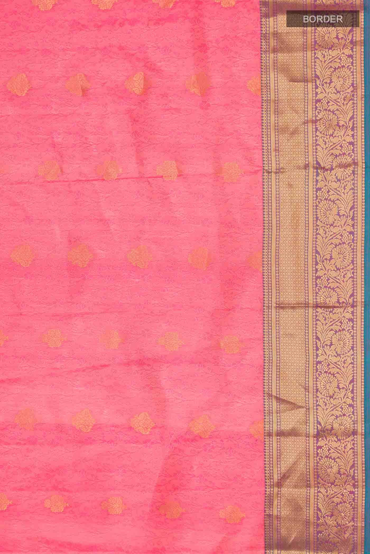 Pink Kanchipuram Silk Saree