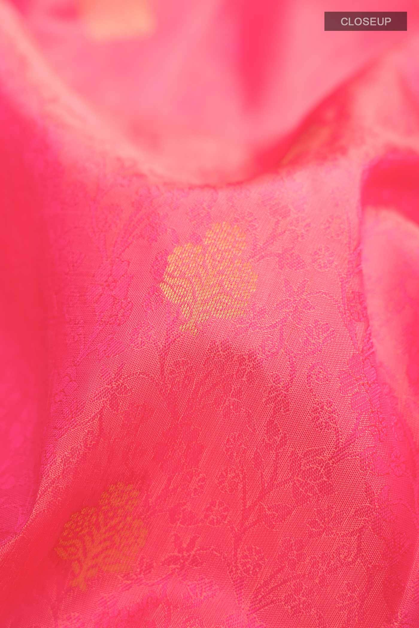 Pink Kanchipuram Silk Saree