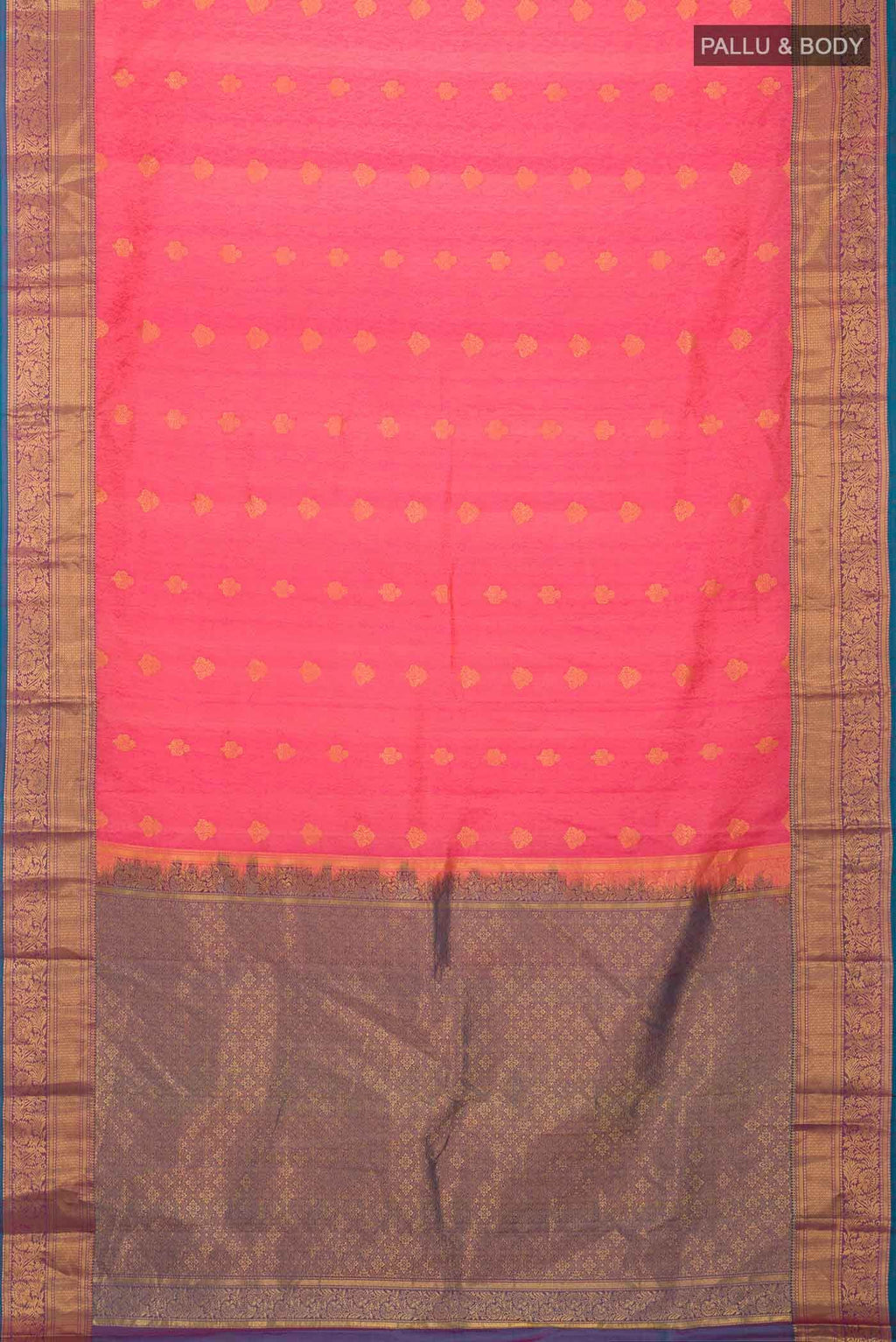 Pink Kanchipuram Silk Saree