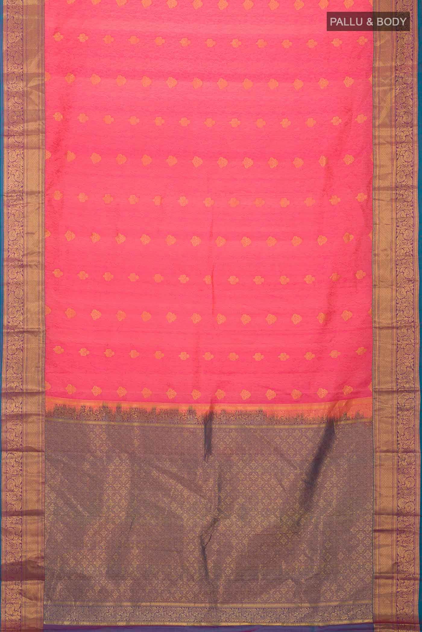 Pink Kanchipuram Silk Saree