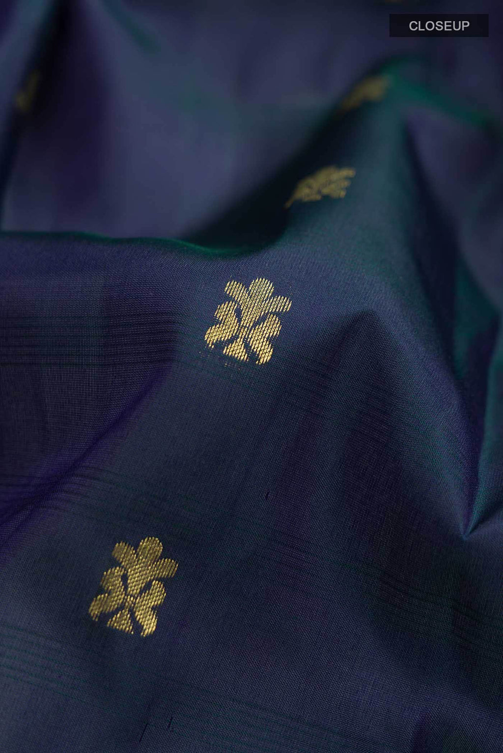 Blue Kanchipuram Saree