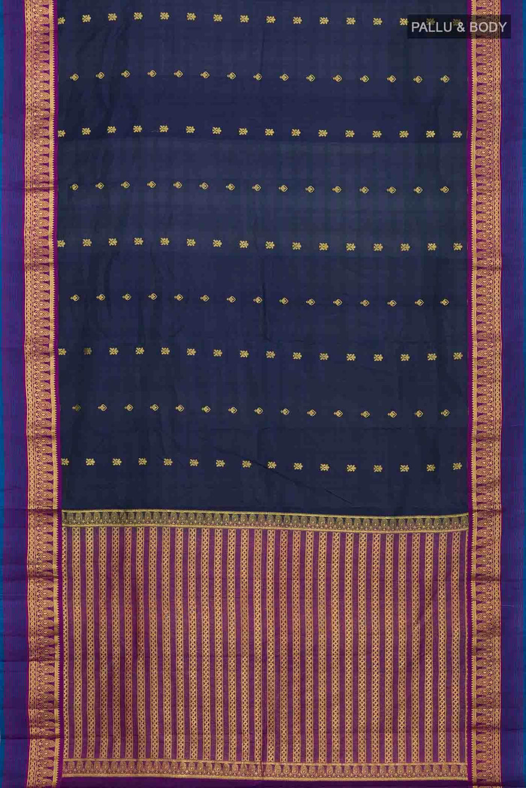 Blue Kanchipuram Saree