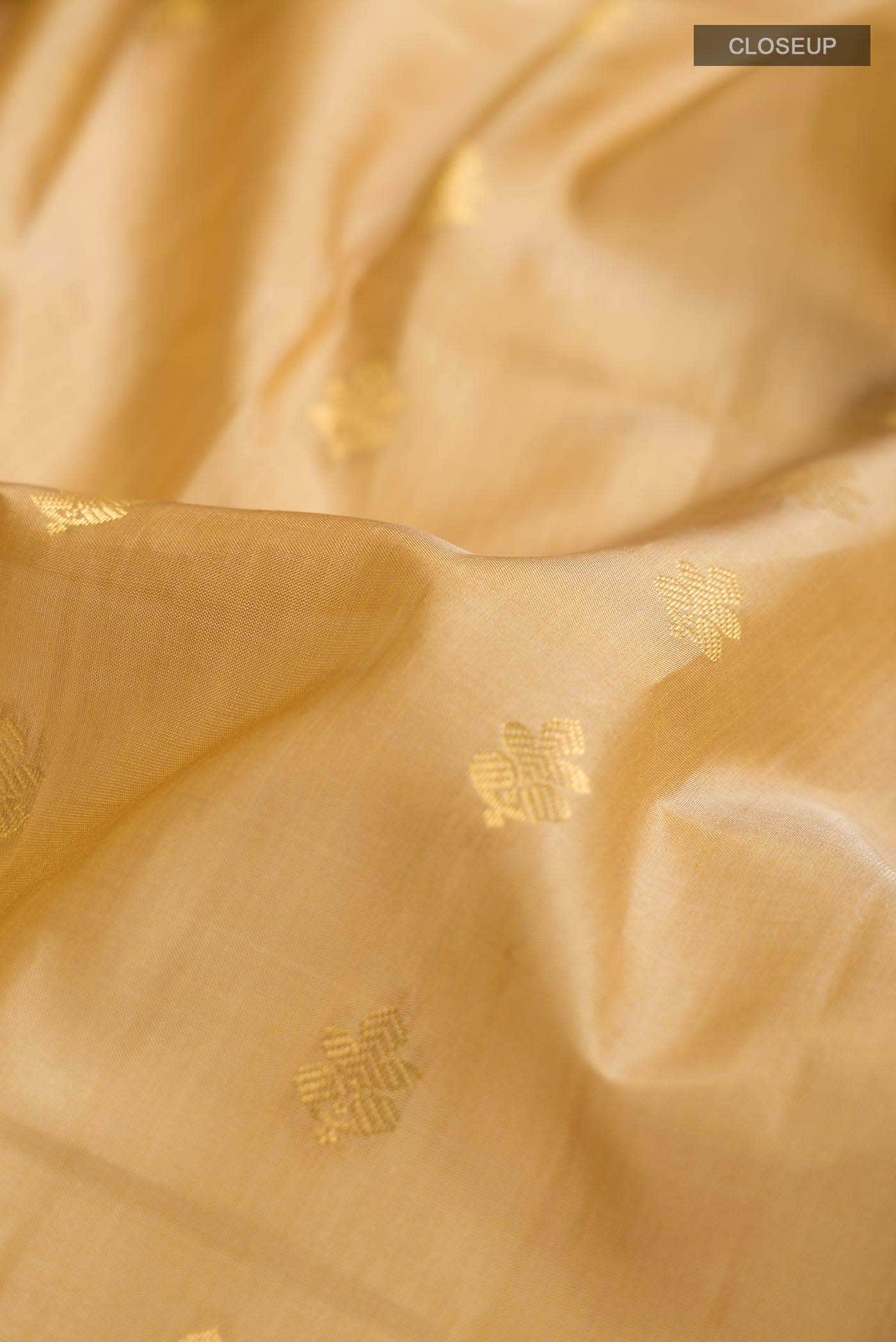Yellow Kanchipuram Silk Saree