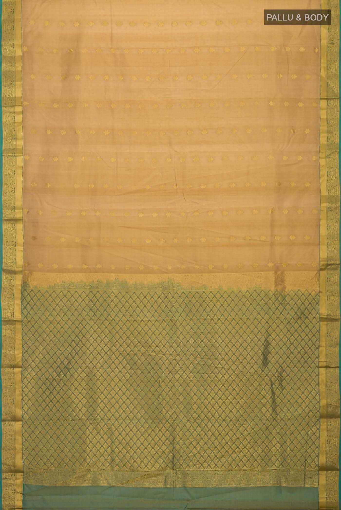 Yellow Kanchipuram Silk Saree