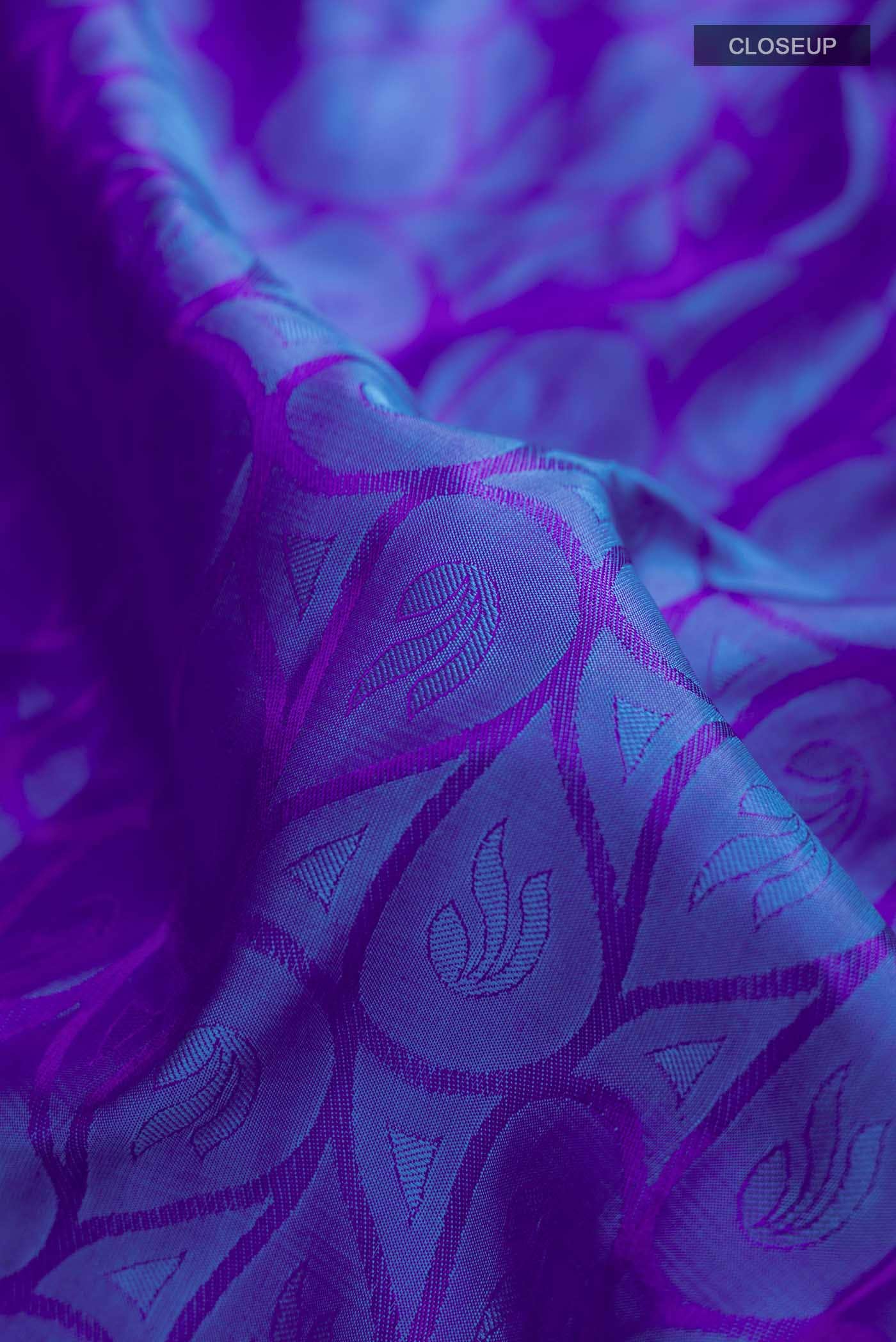 Blue Kanchipuram Silk Saree