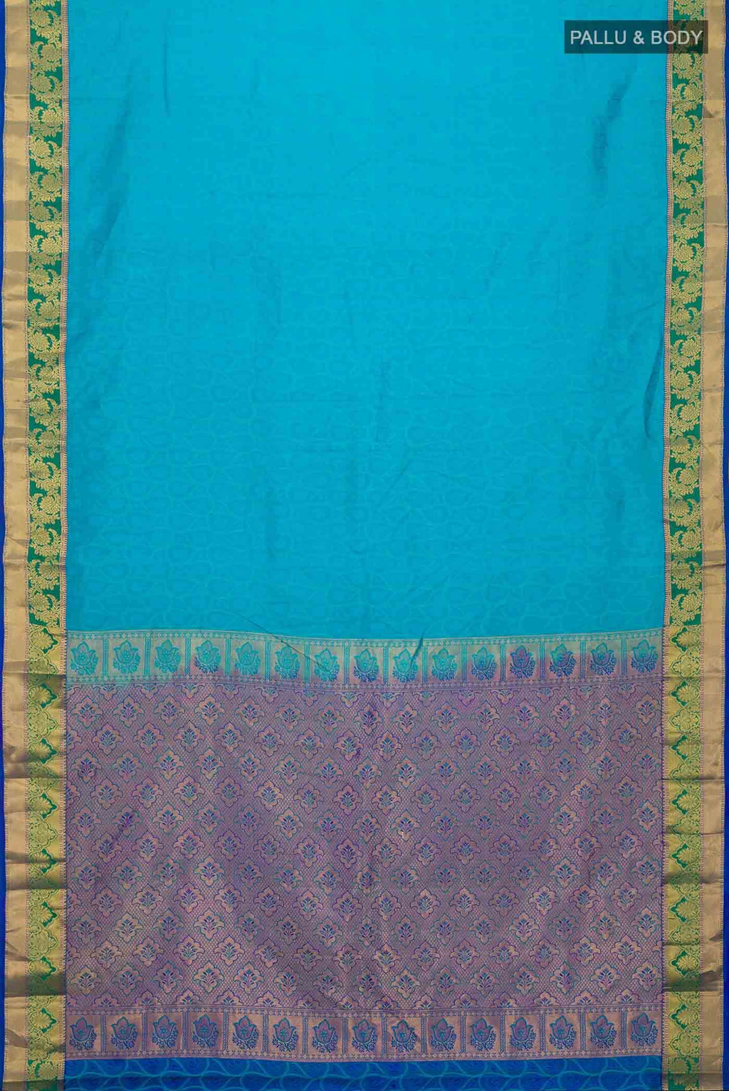 Blue Kanchipuram Silk Saree