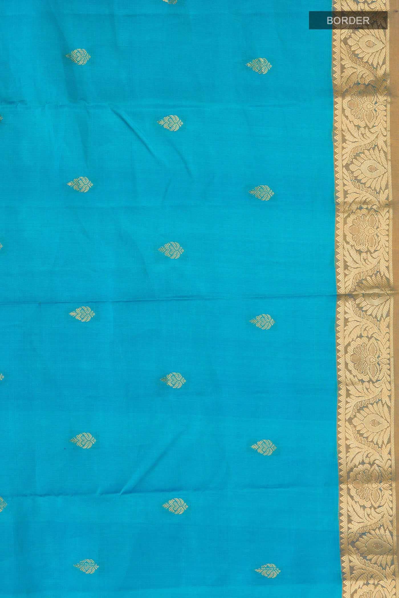 Blue Kanchipuram Silk Saree