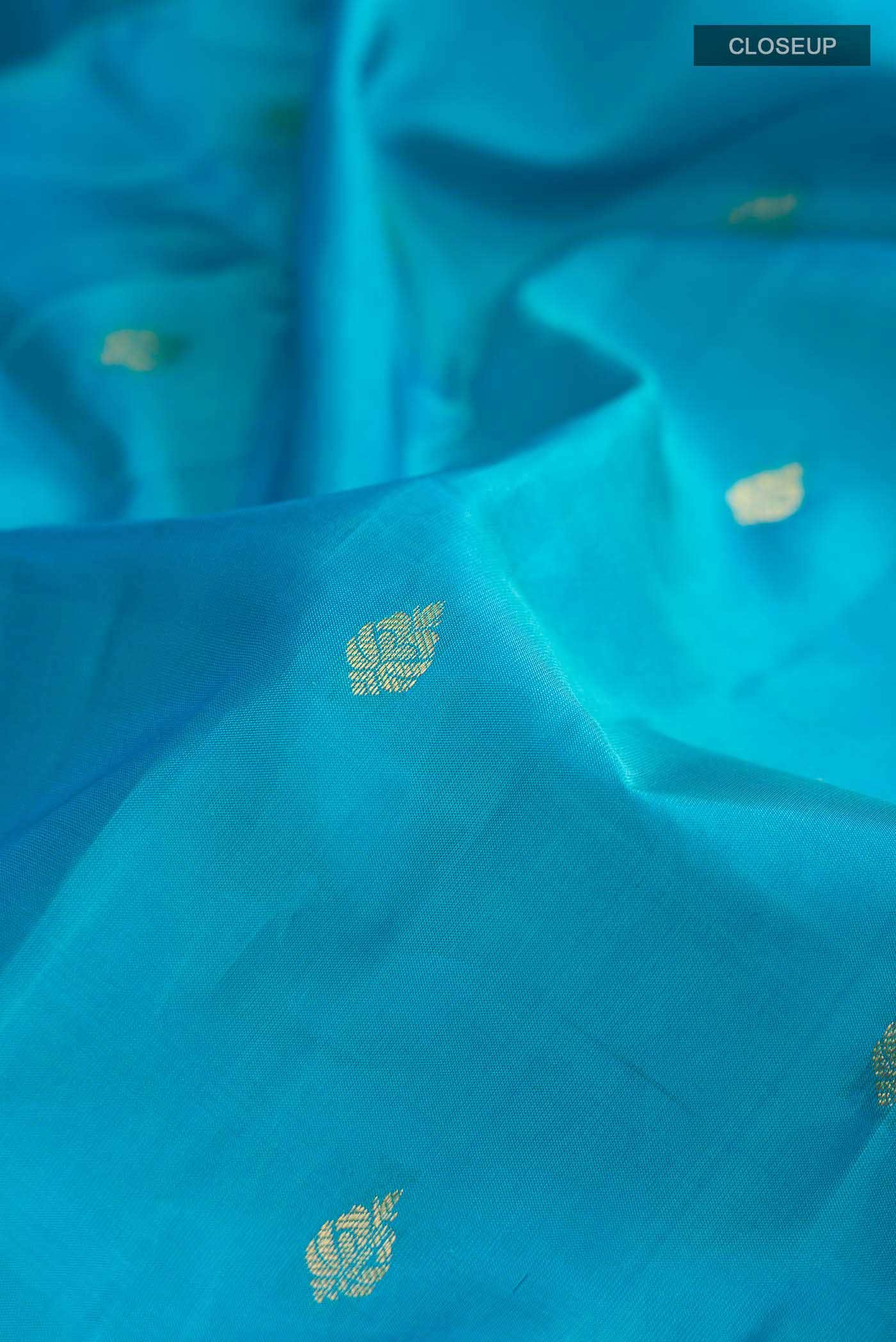 Blue Kanchipuram Silk Saree