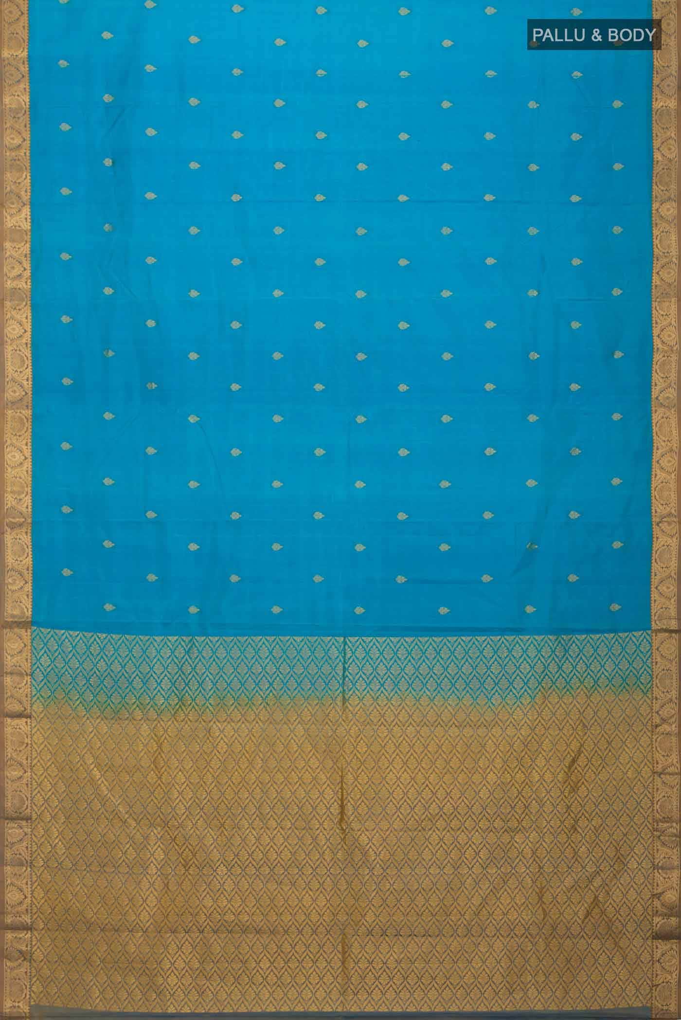Blue Kanchipuram Silk Saree