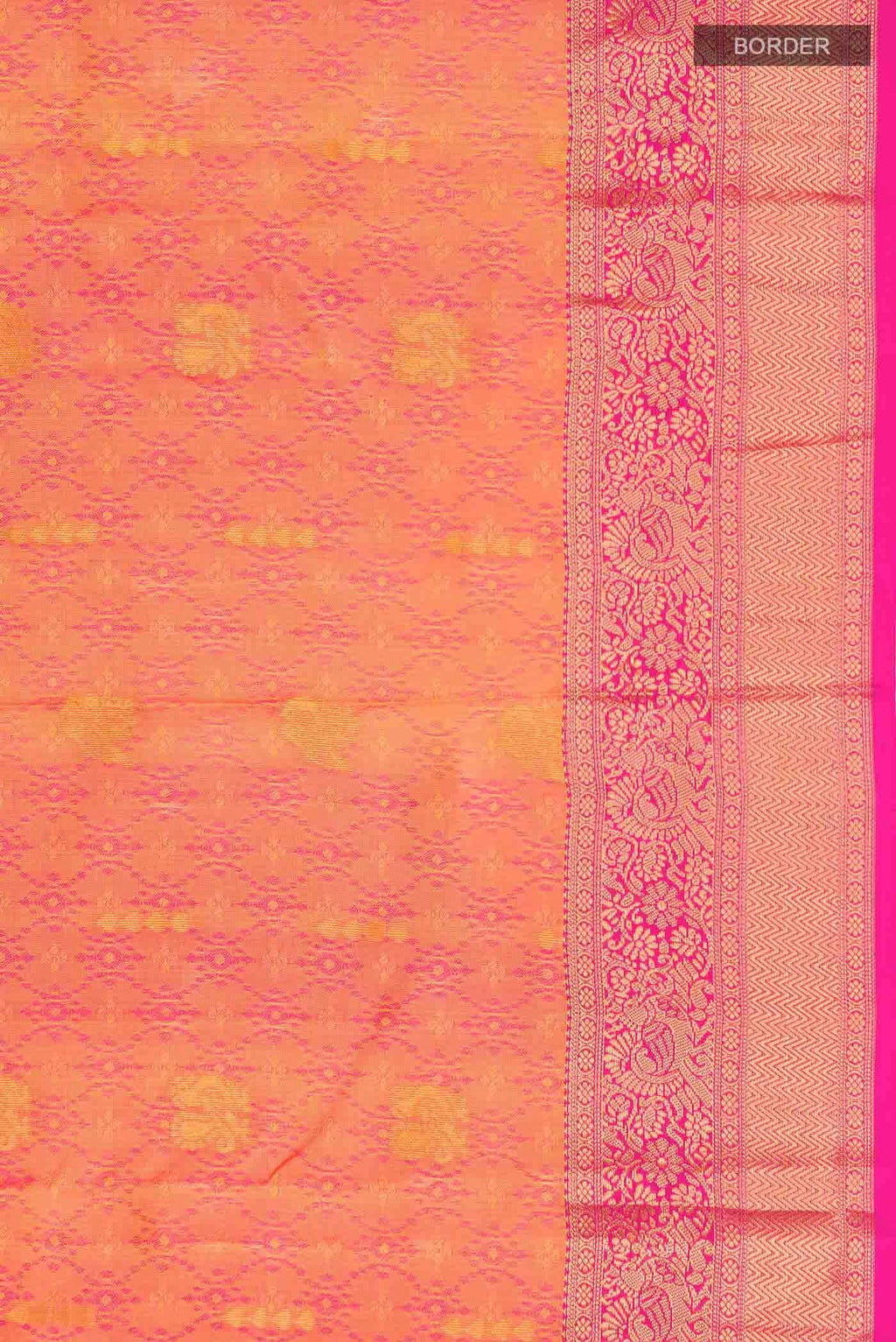 Orange Kanchipuram Silk Saree