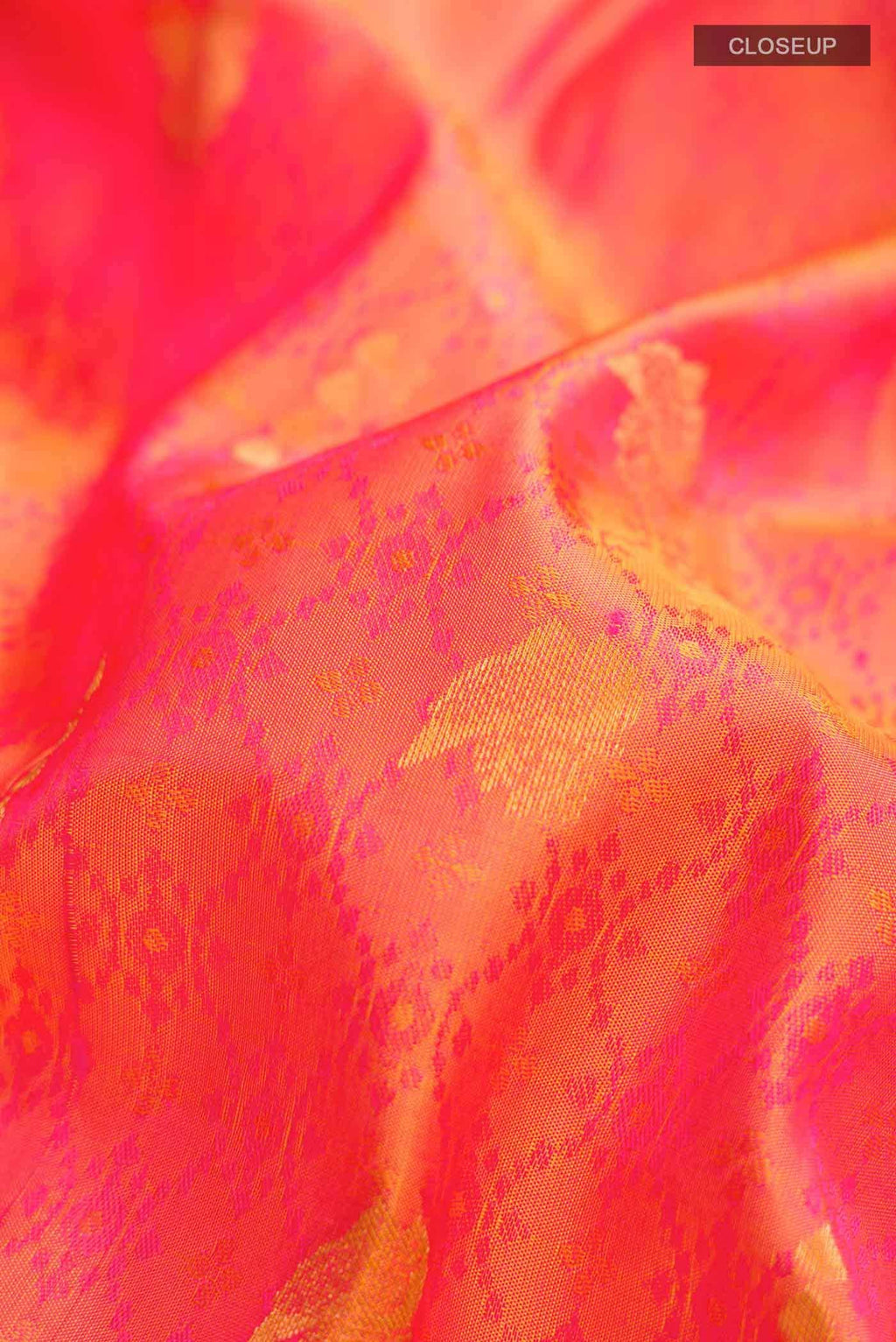 Orange Kanchipuram Silk Saree