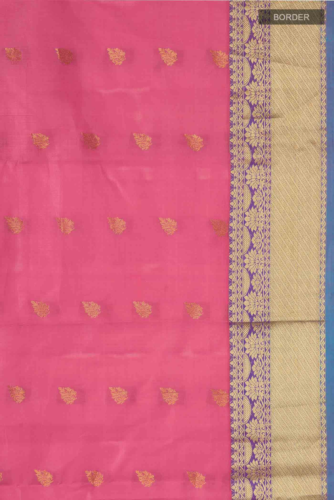 Pink Kanchipuram Silk Saree