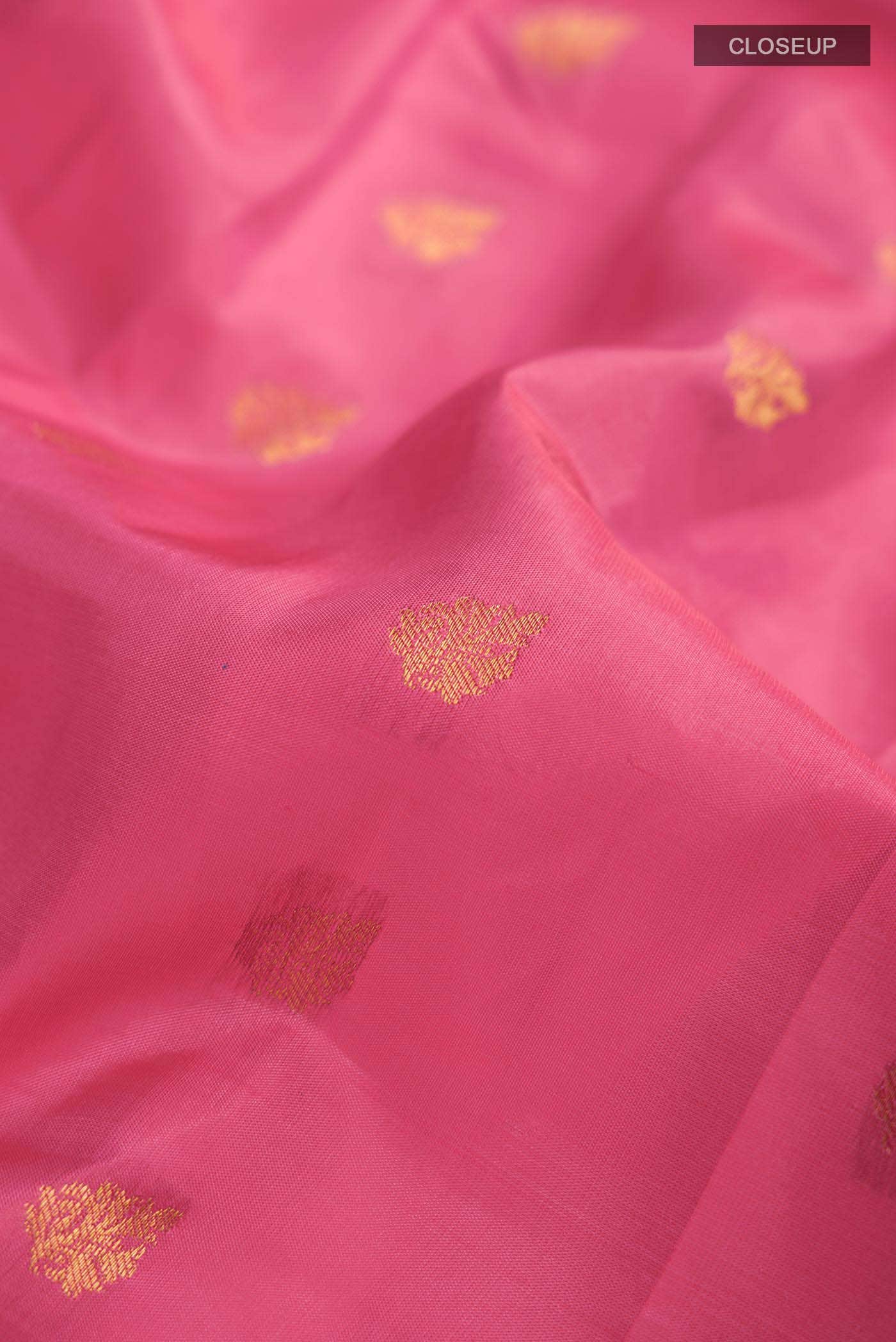 Pink Kanchipuram Silk Saree