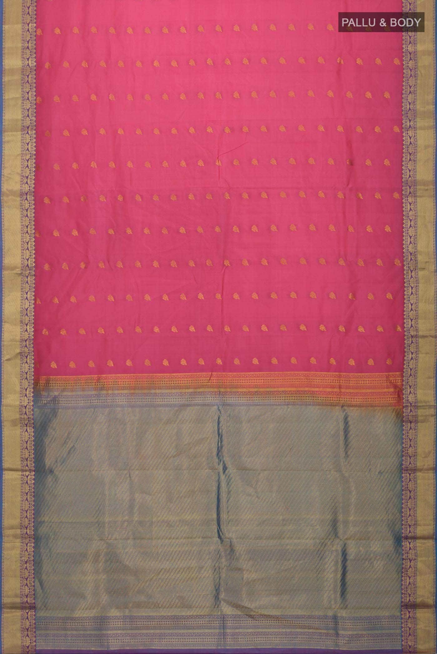 Pink Kanchipuram Silk Saree