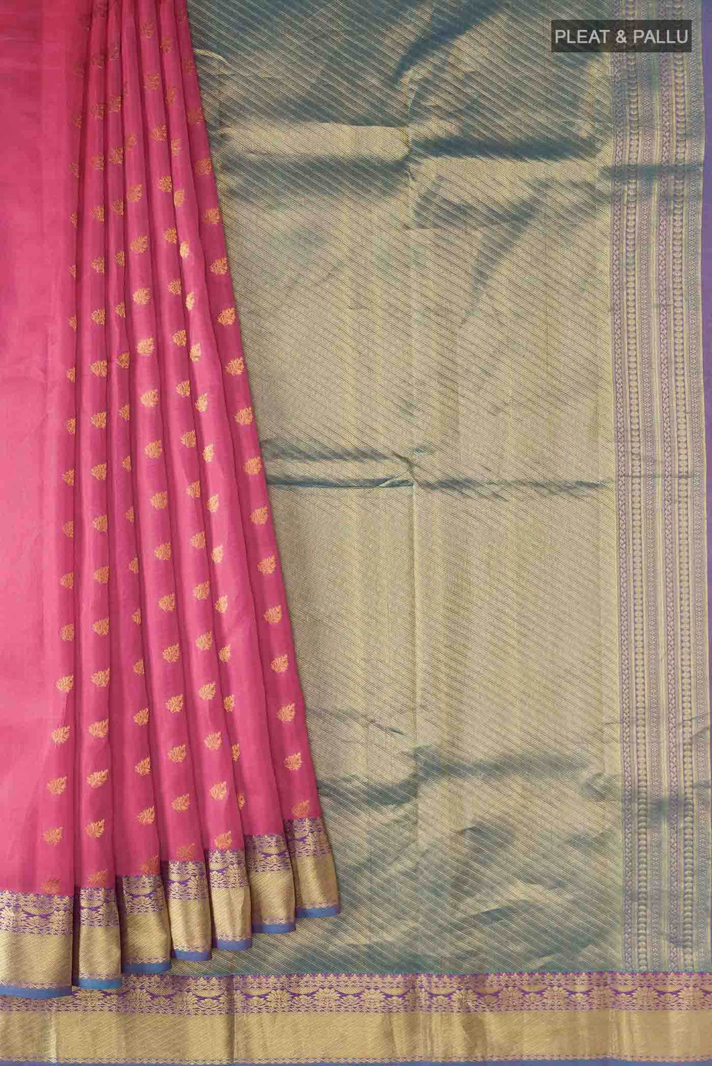 Pink Kanchipuram Silk Saree