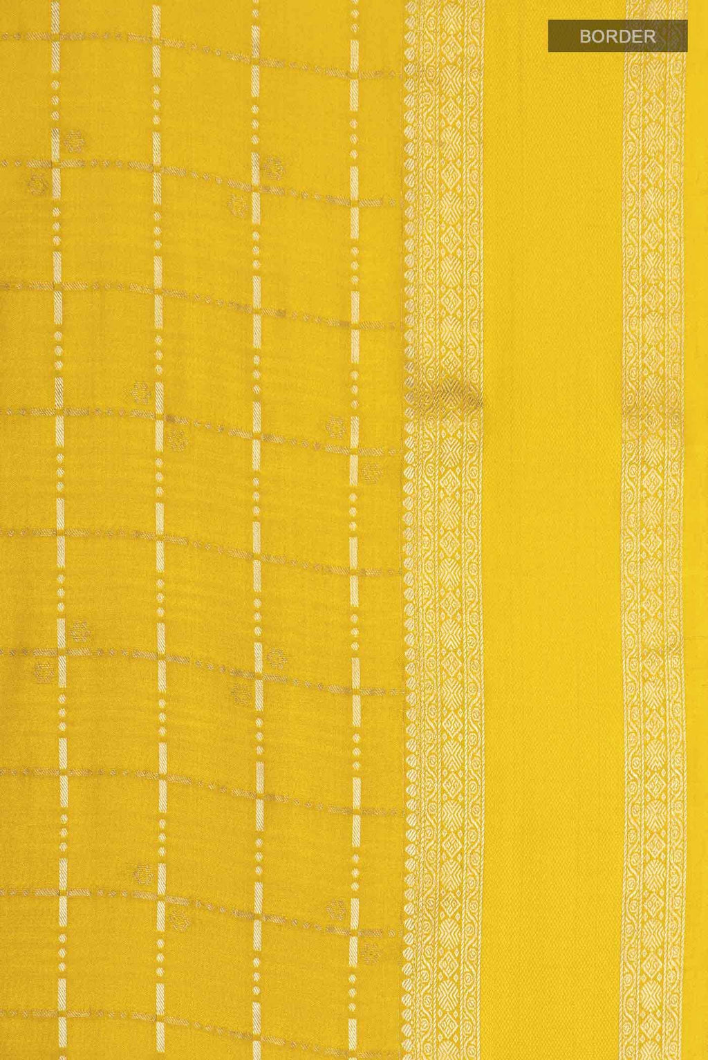 Yellow Mysore Crepe Saree