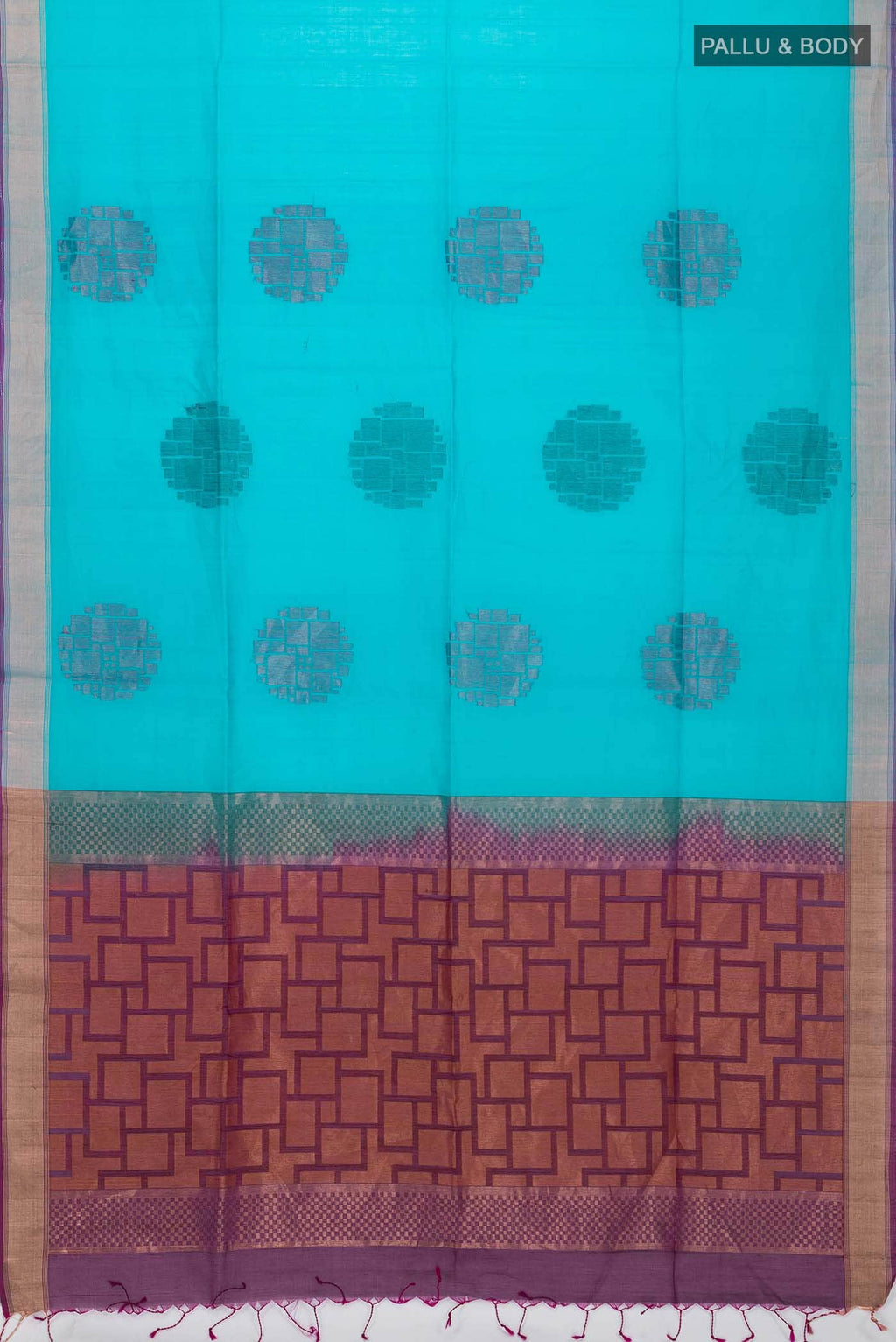 Blue Silk Cotton Saree
