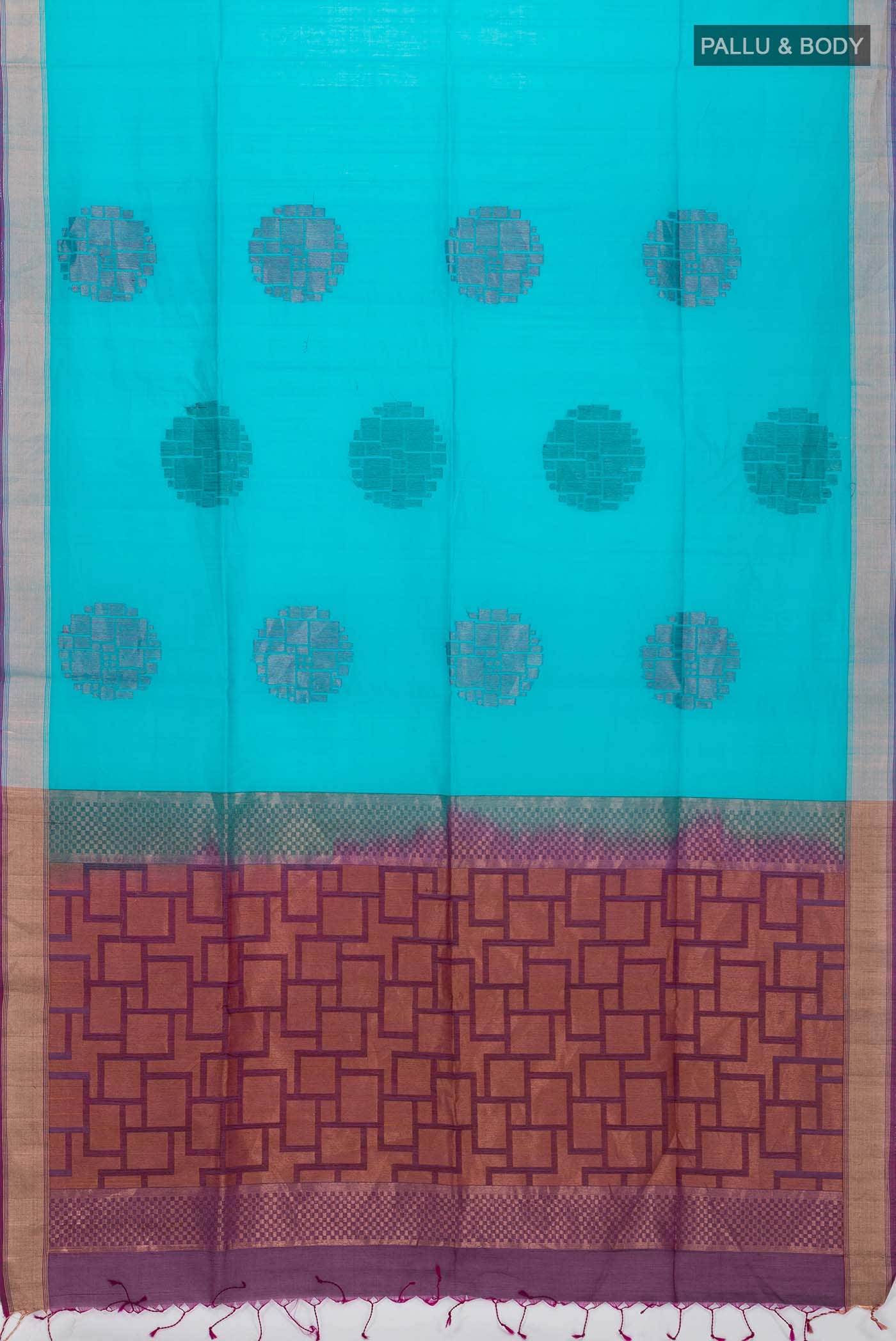 Blue Silk Cotton Saree