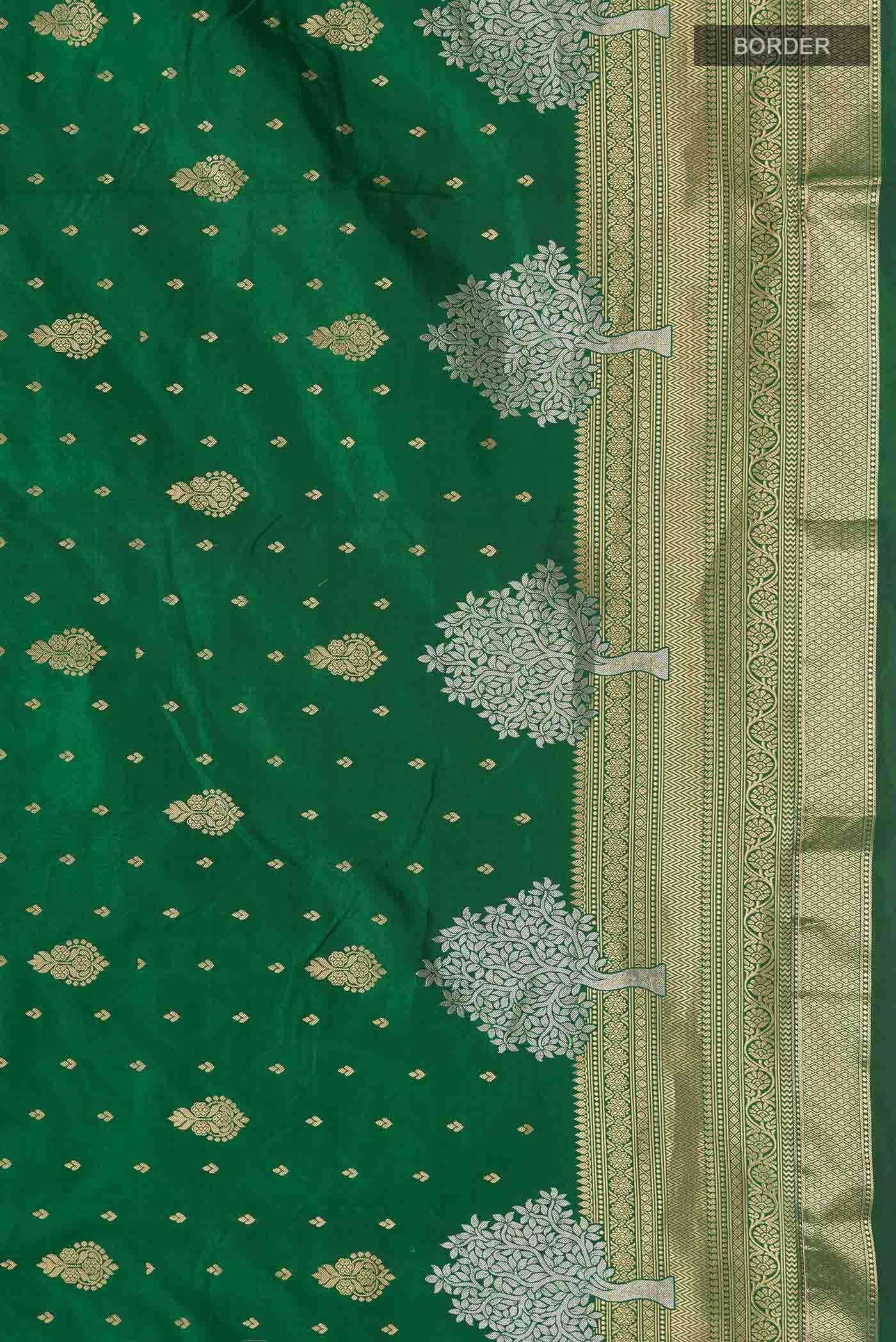 Green Bangalore Silk Saree