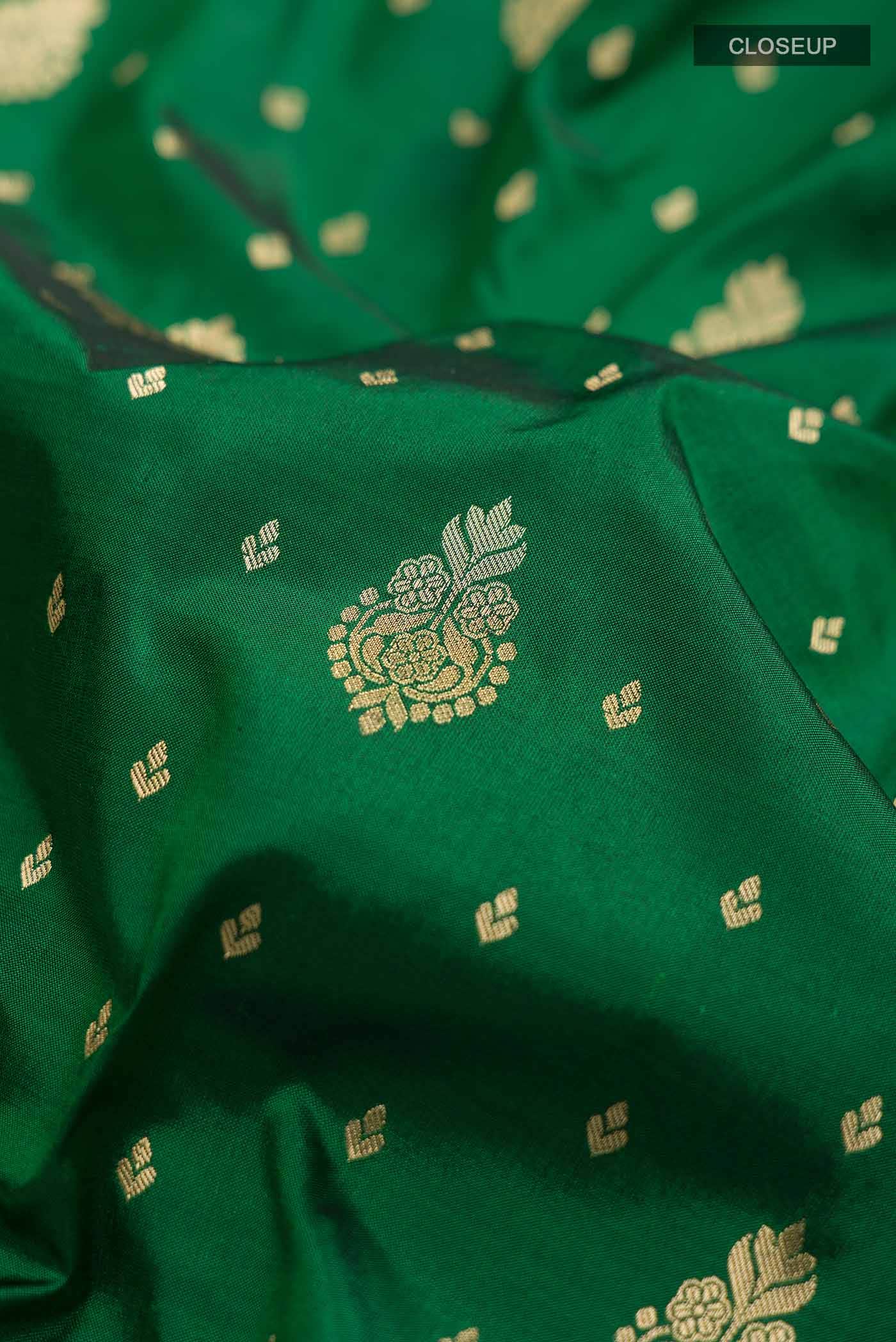Green Bangalore Silk Saree