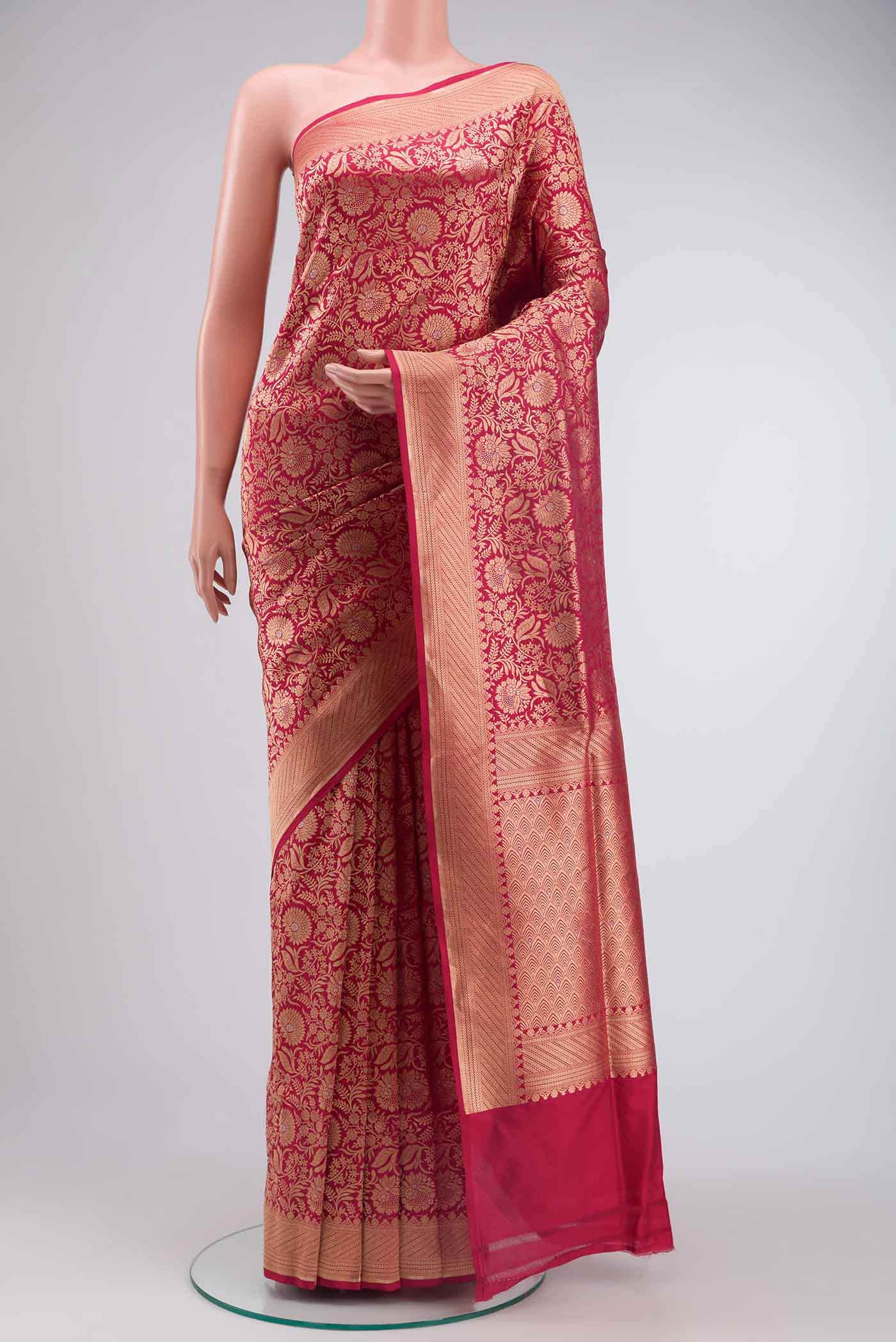 Red Banarasi Silk Saree