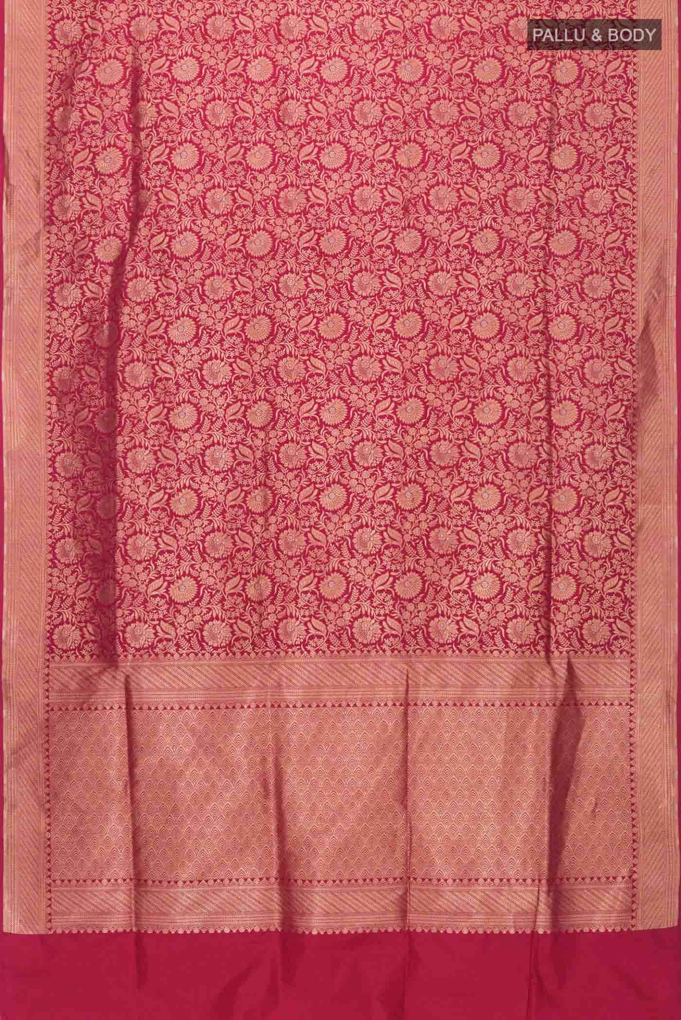 Red Banarasi Silk Saree