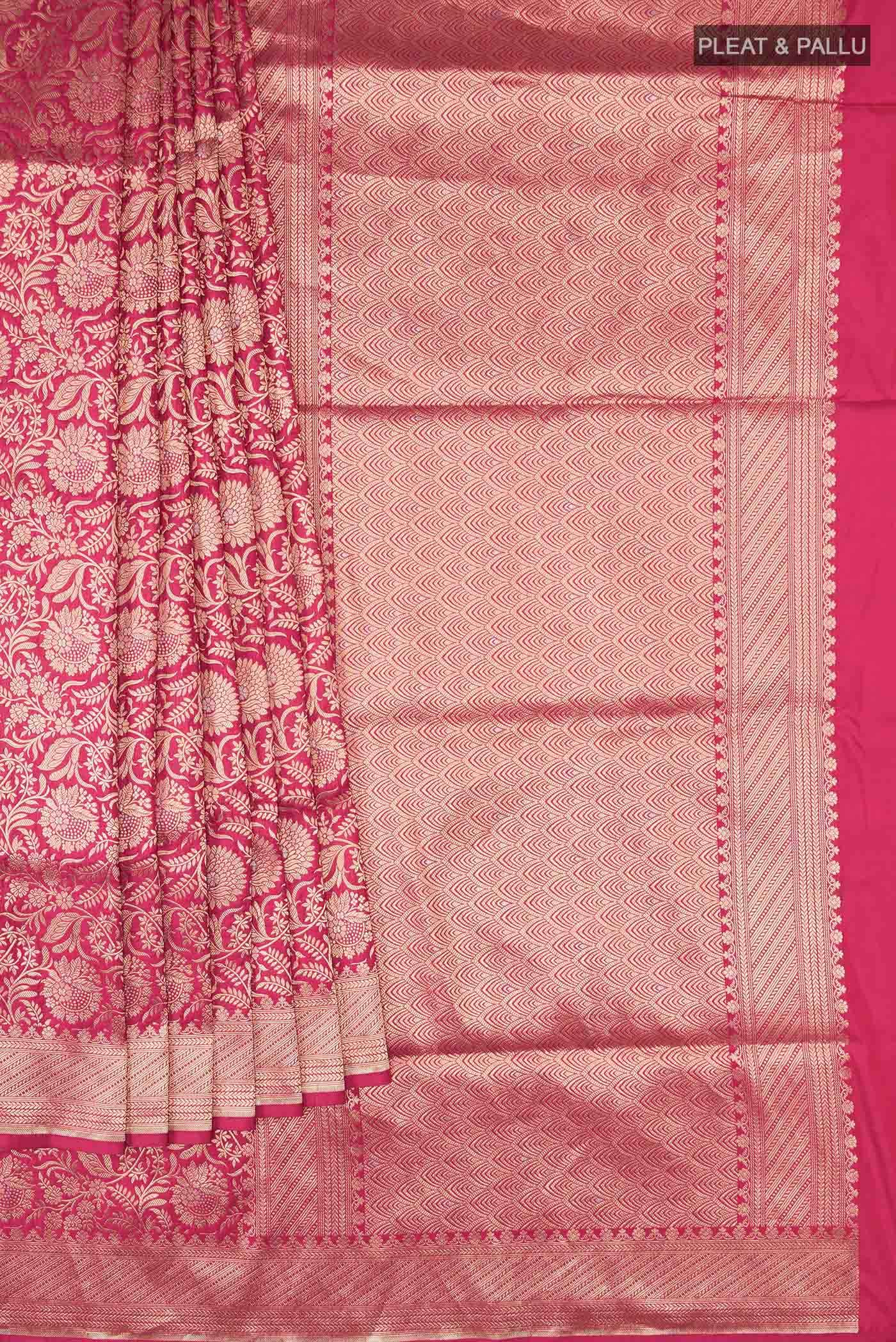 Red Banarasi Silk Saree