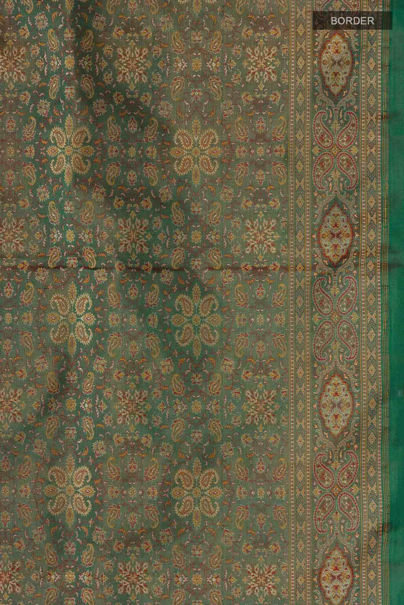 Green Banarasi Silk Saree