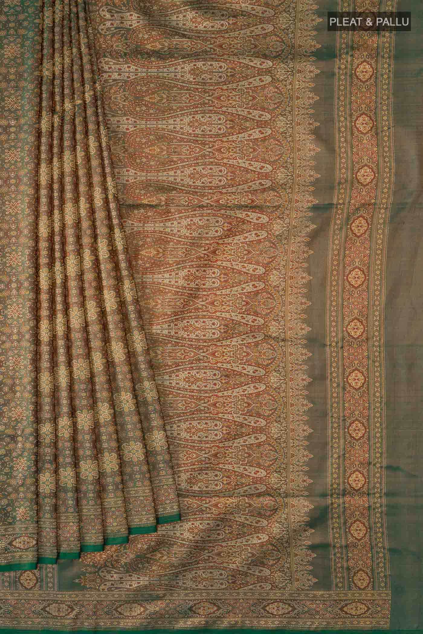 Green Banarasi Silk Saree